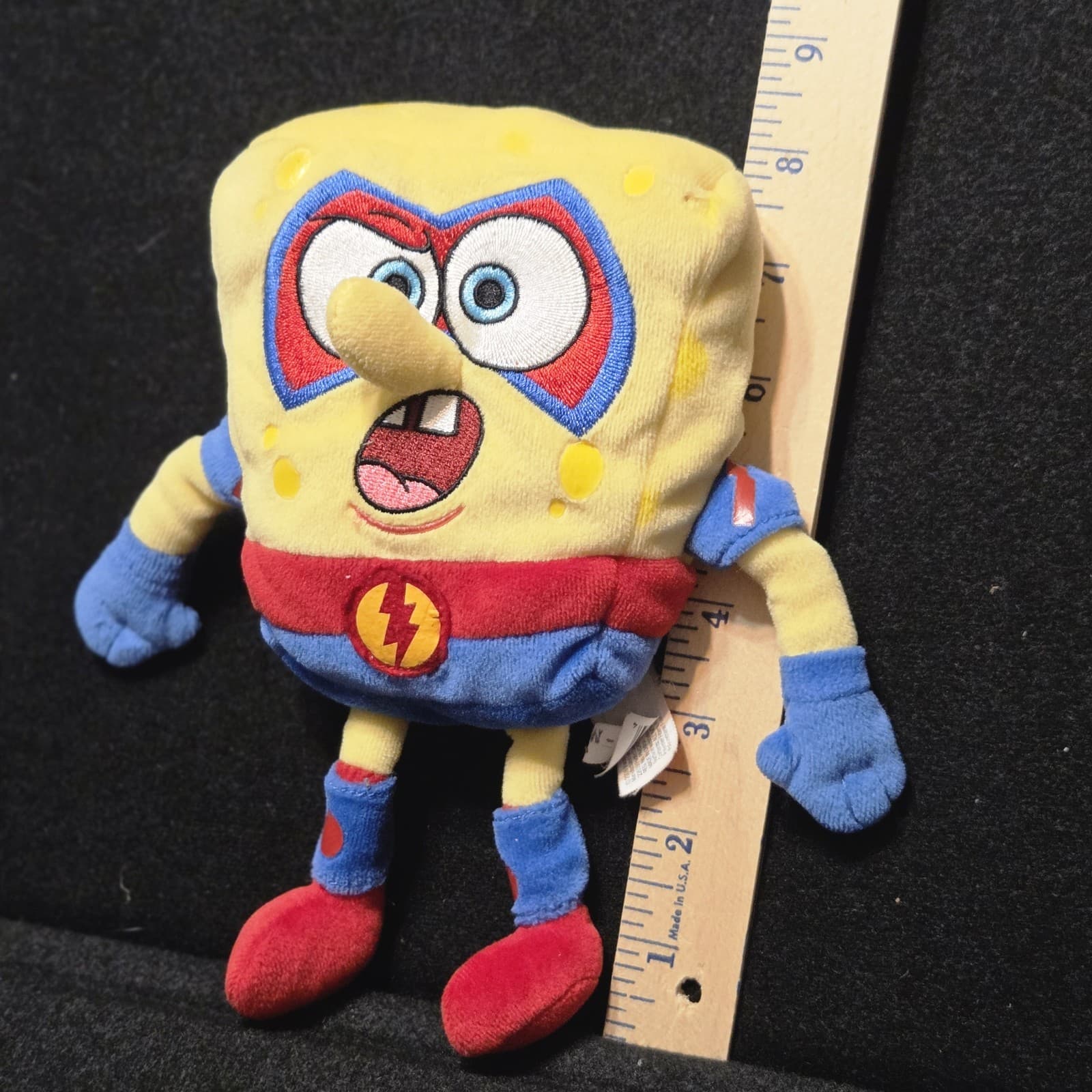 Spongebob Squarepants Superhero The Absorber Plush Toy 2008 Nickelodeon - Thumbnail 2