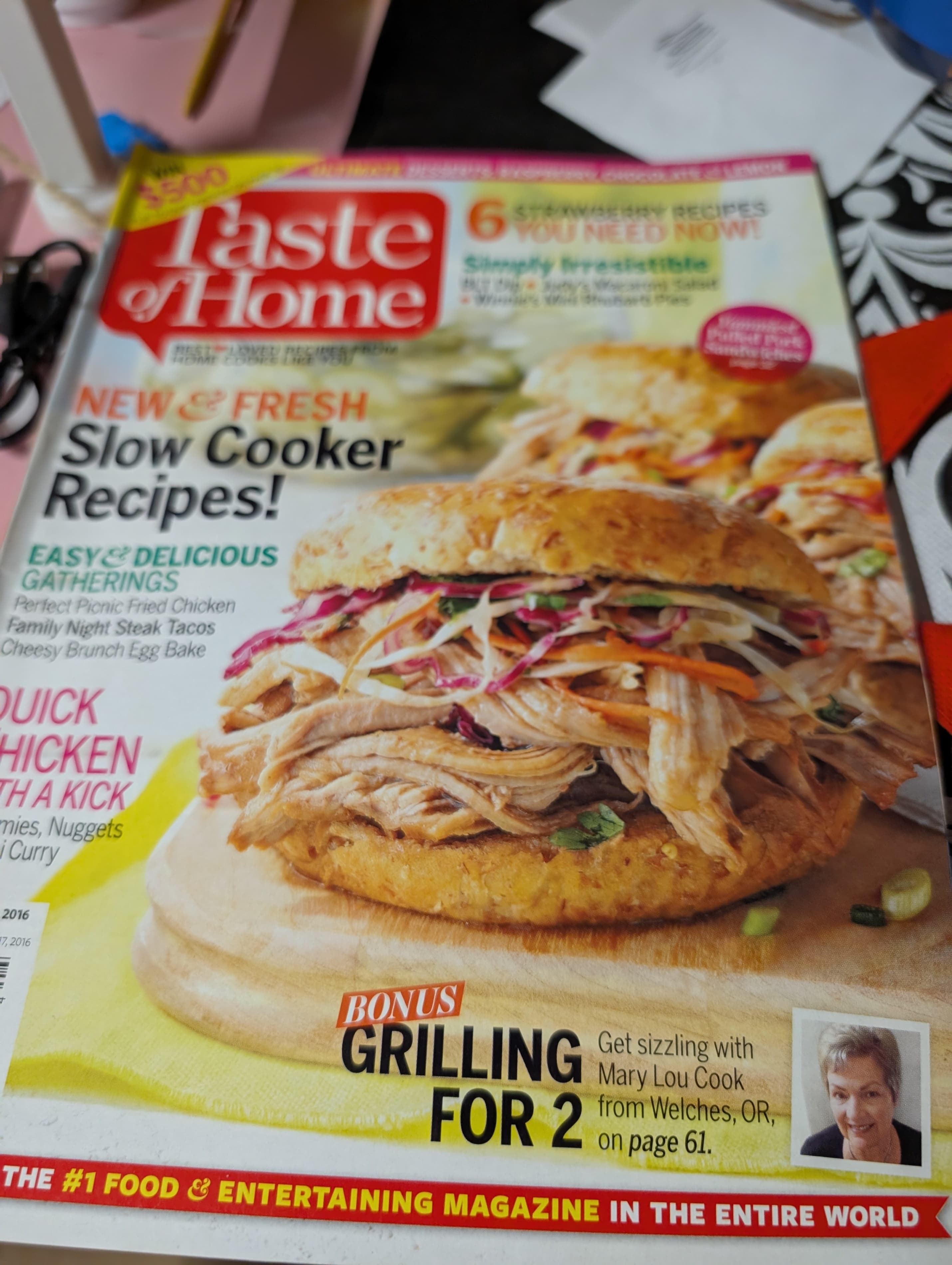 Taste of Home Magazine September 2023 Peach Blueberry Galette - Thumbnail 2