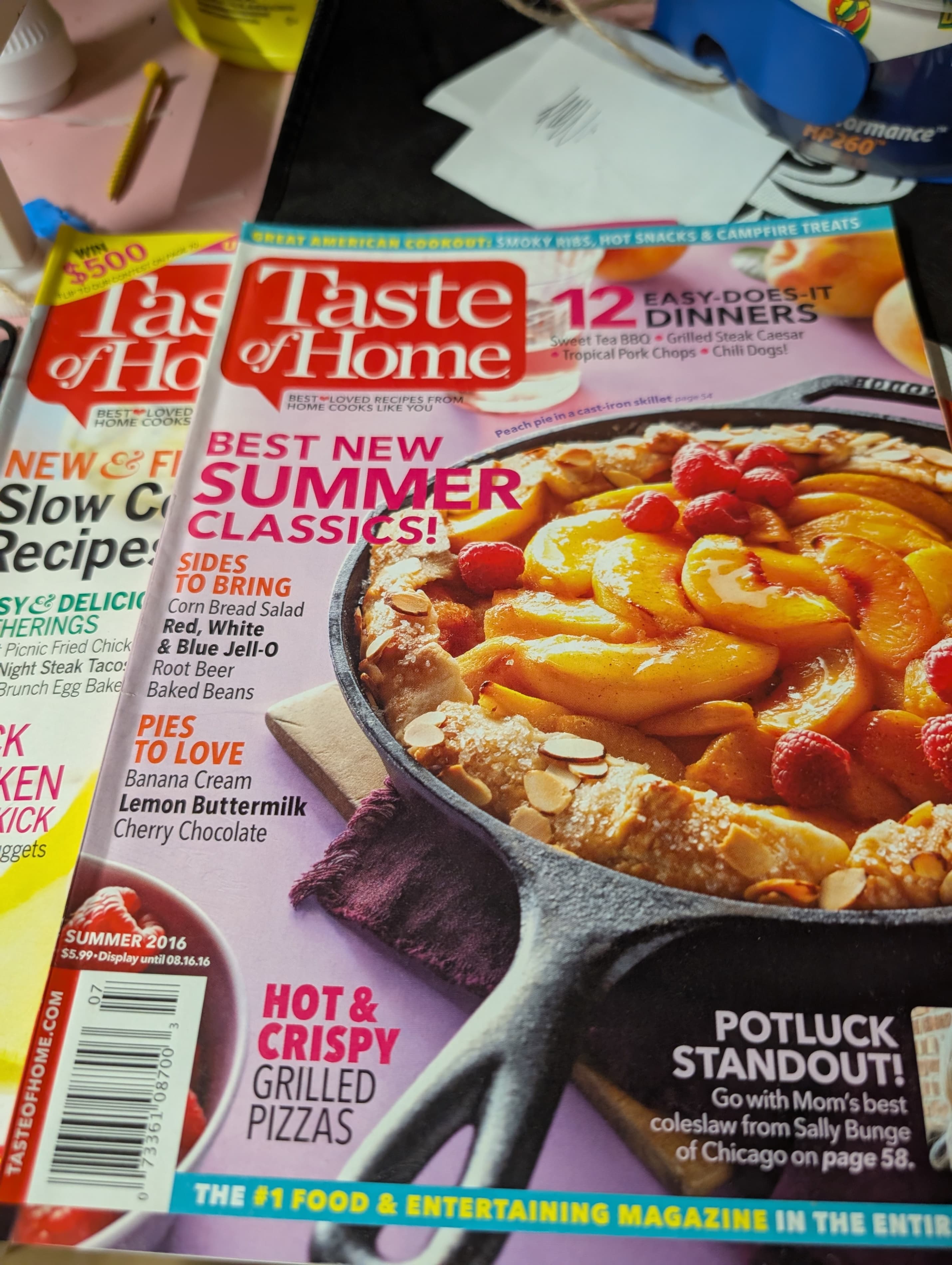 Taste of Home Magazine September 2023 Peach Blueberry Galette - Thumbnail 4