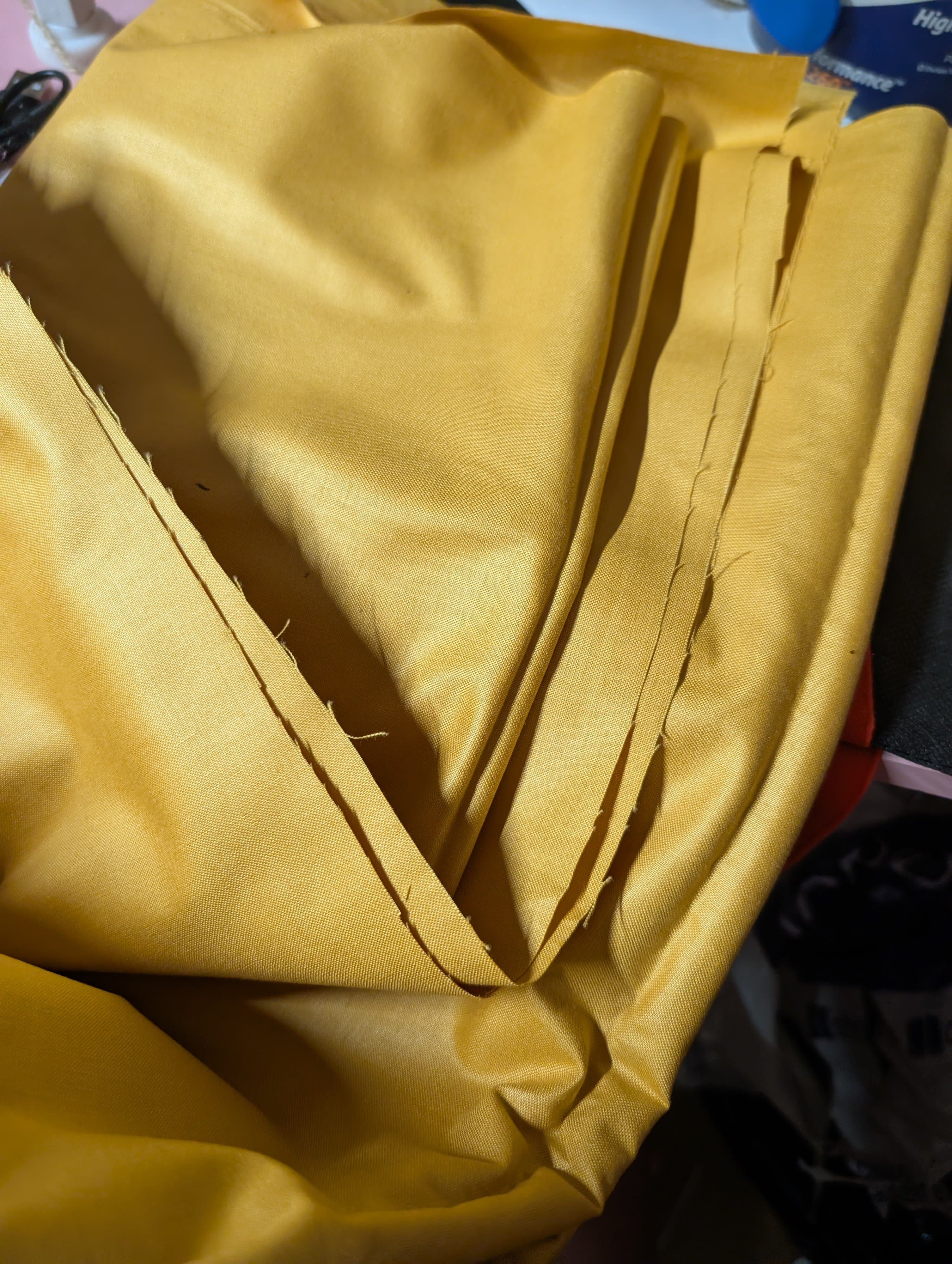 Yellow Fabric 3.5 Yards - Thumbnail 2