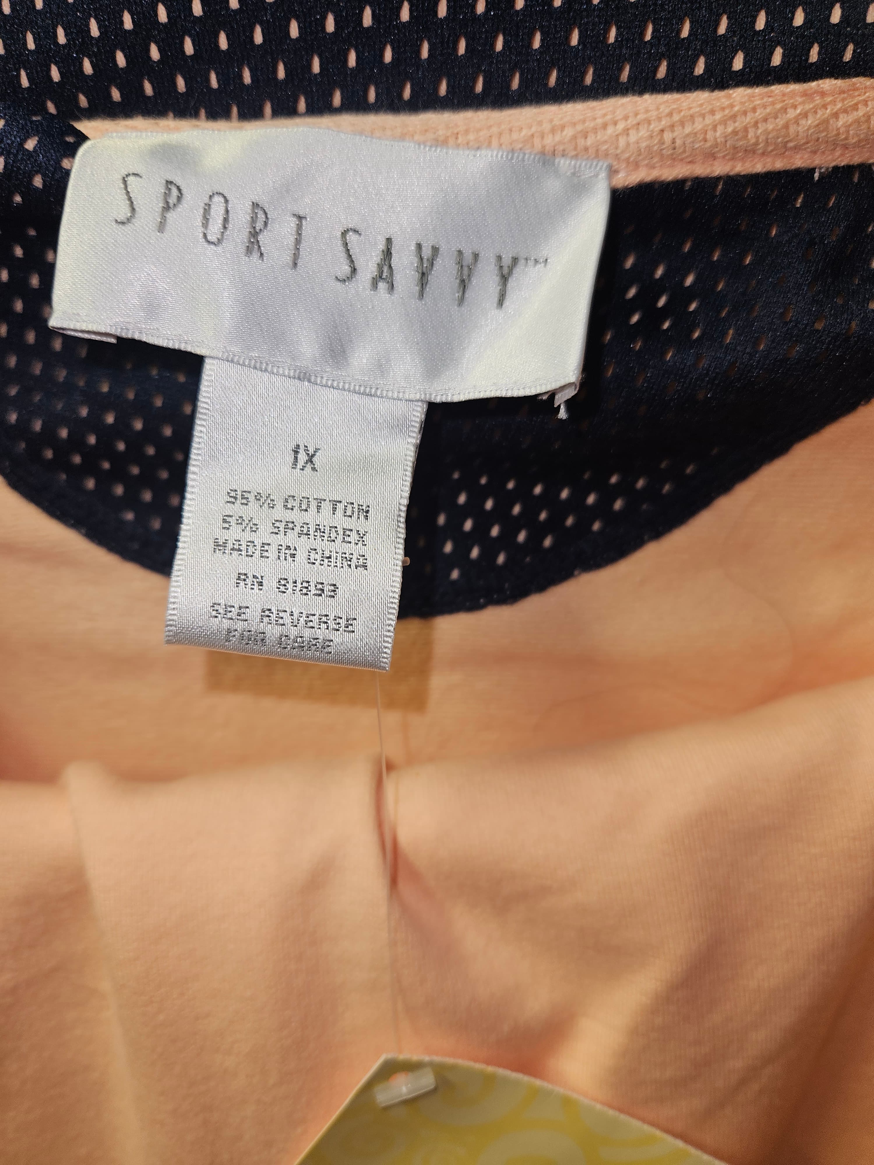 QVC loungewear peach zip-up jacket with pants - Thumbnail 2