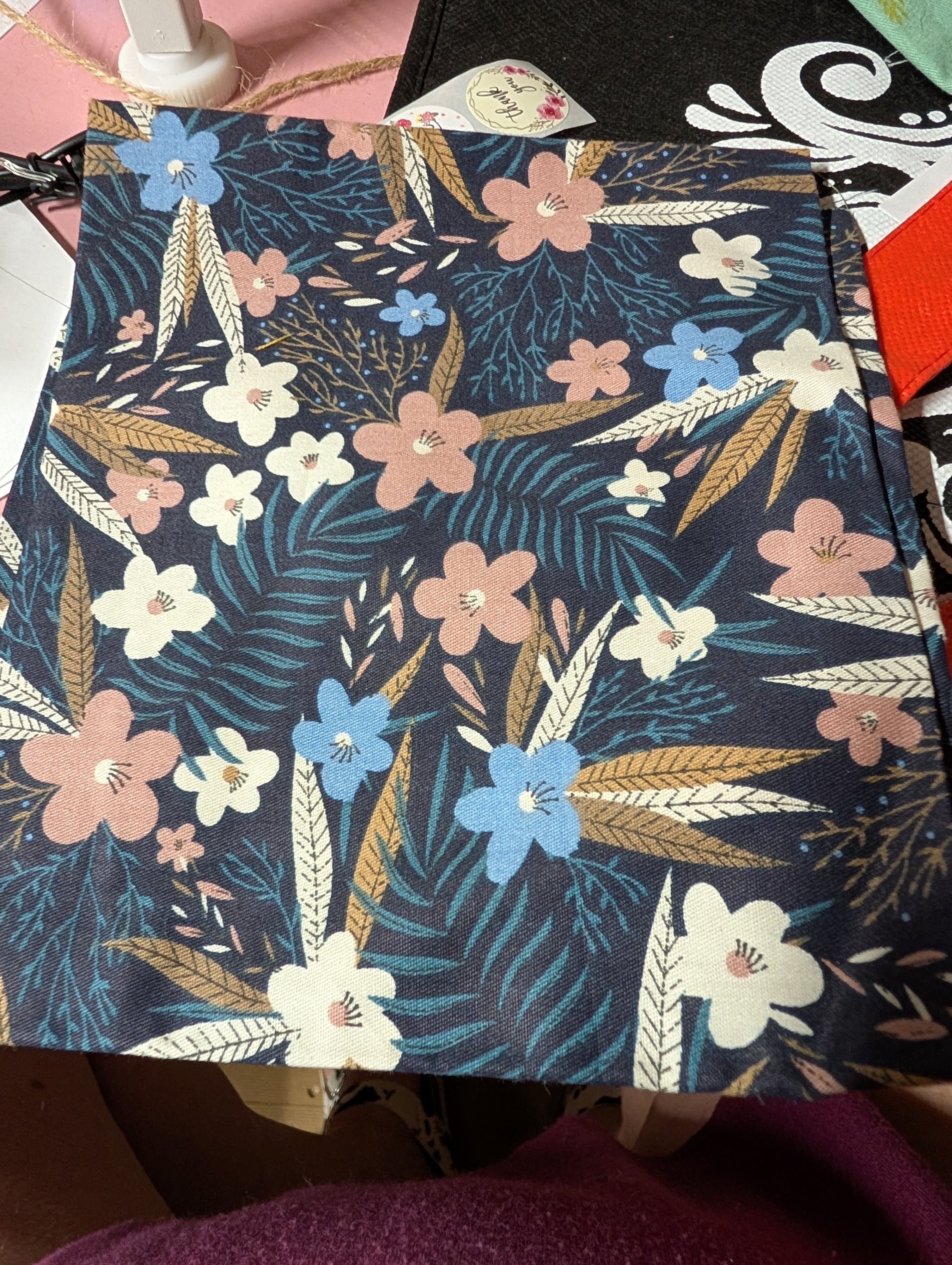 Floral Pattern Fabric Square fat quarter - Thumbnail 2
