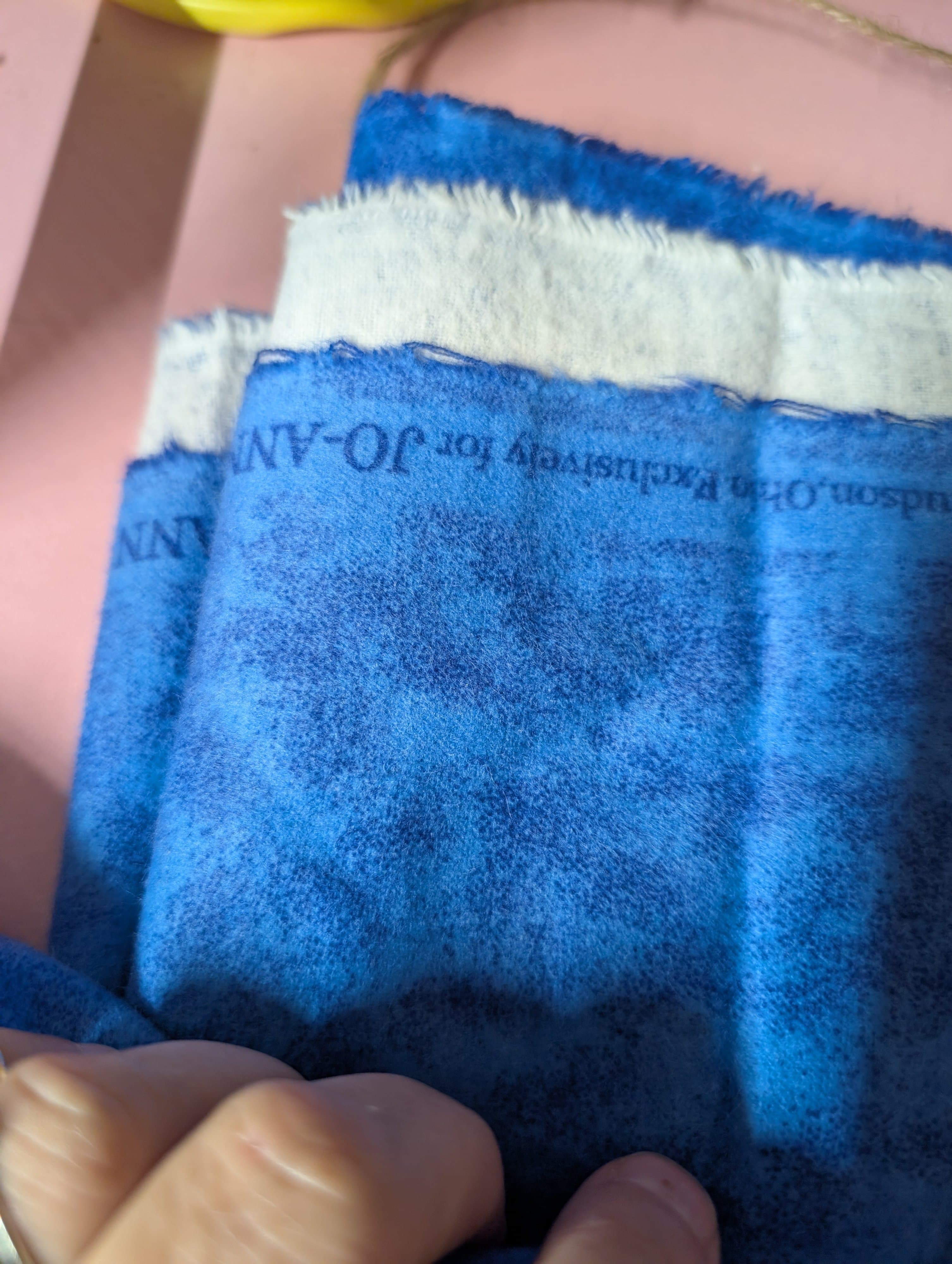 Joanne  Fabrics Blue  baby flannel Quilting Fabric 2.5 Yards - Thumbnail 2