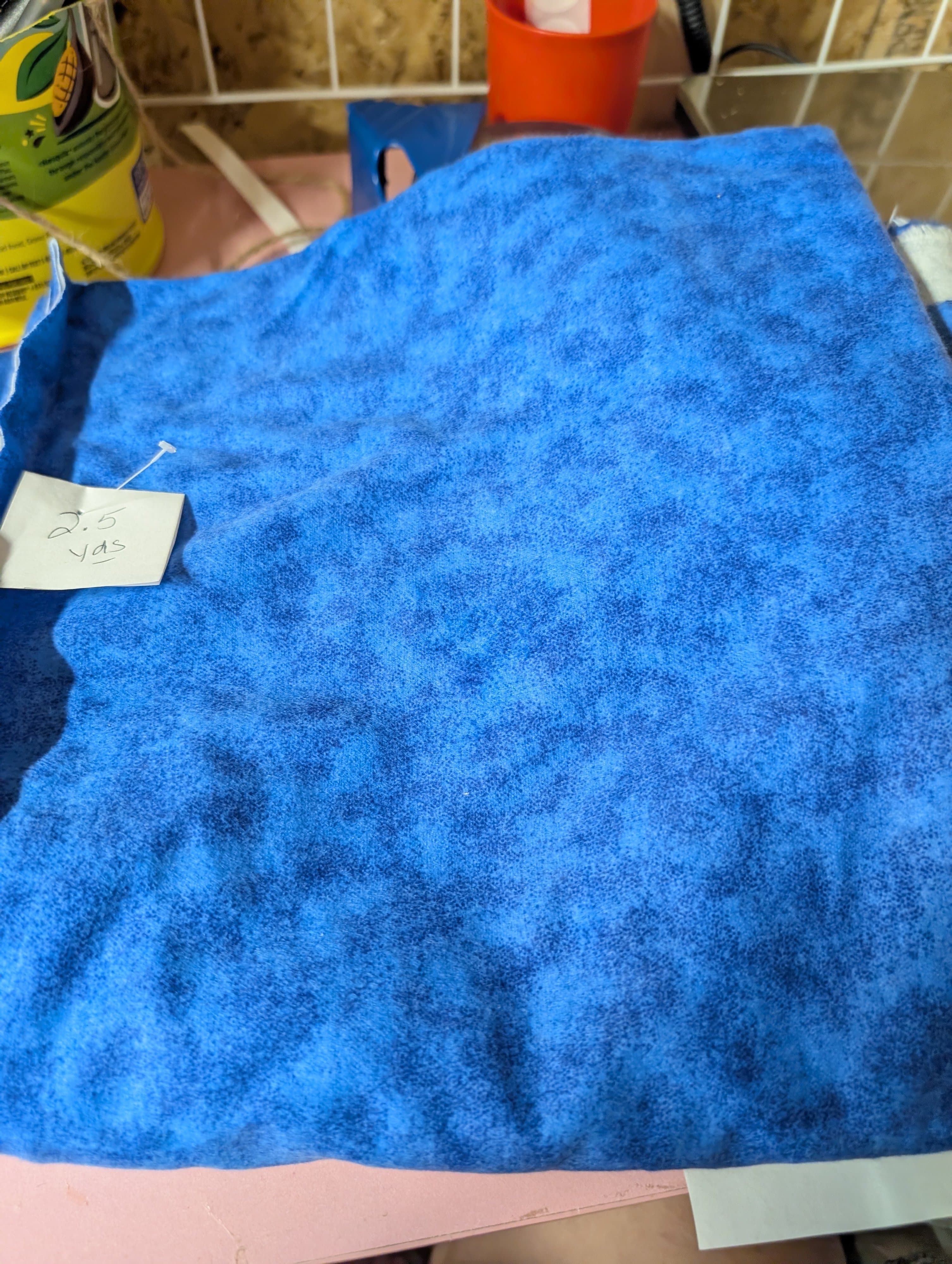 Joanne  Fabrics Blue  baby flannel Quilting Fabric 2.5 Yards - Thumbnail 4
