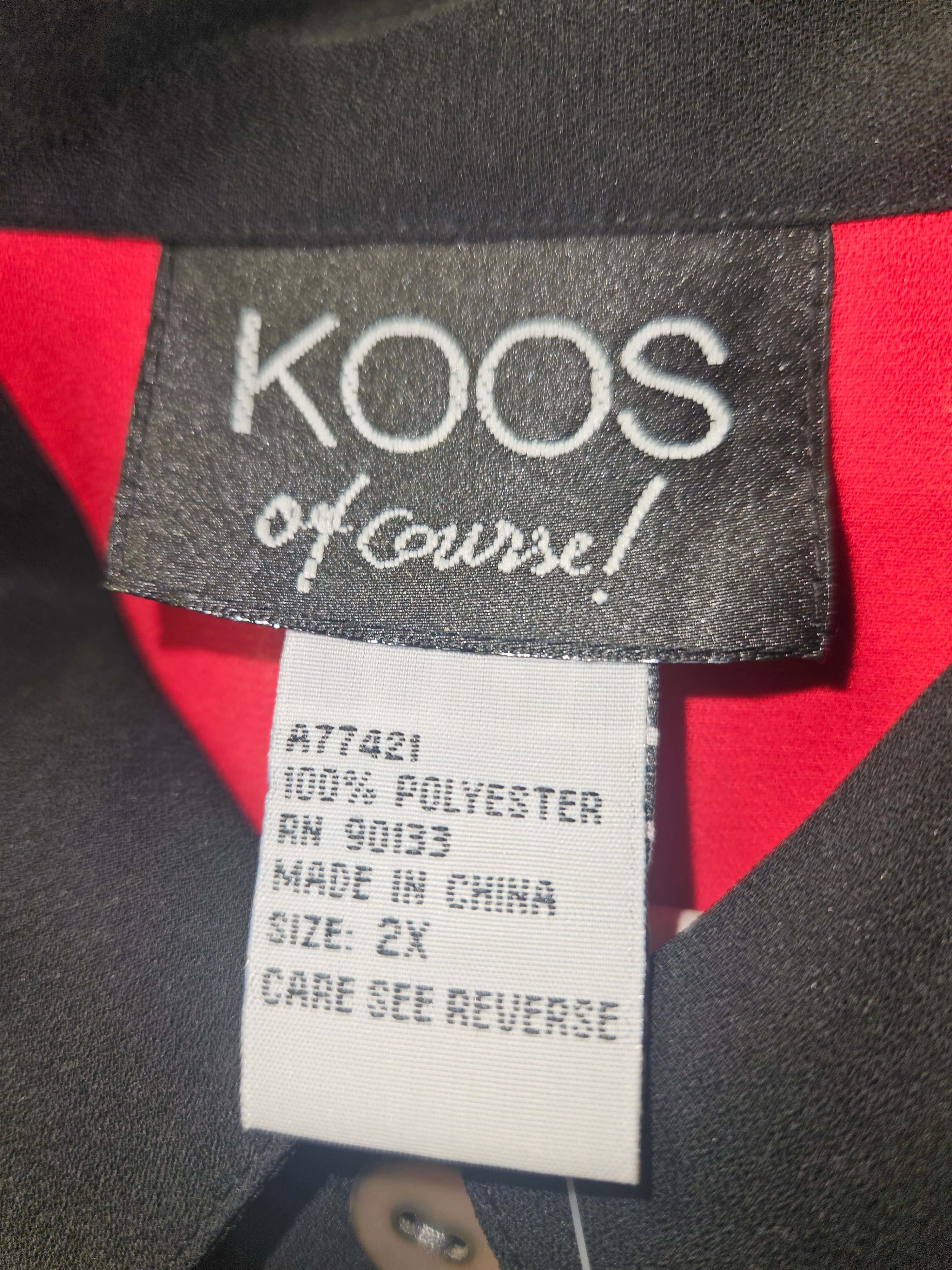 Koos of Course Women's Long Sleeve Button-Up Shirt with black pants - Thumbnail 3