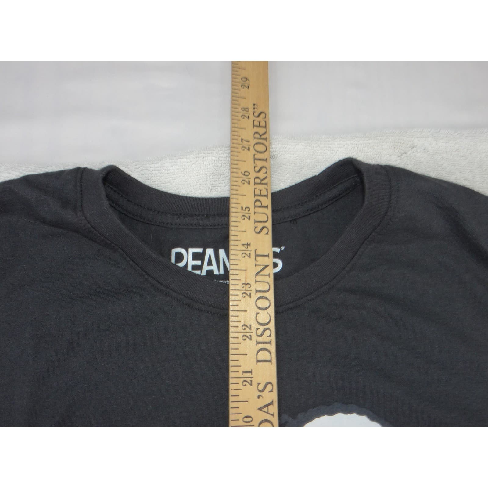 Peanuts Snoopy Bow Womens XL T-Shirt Black 50/50 Cotton Polyester - Thumbnail 6