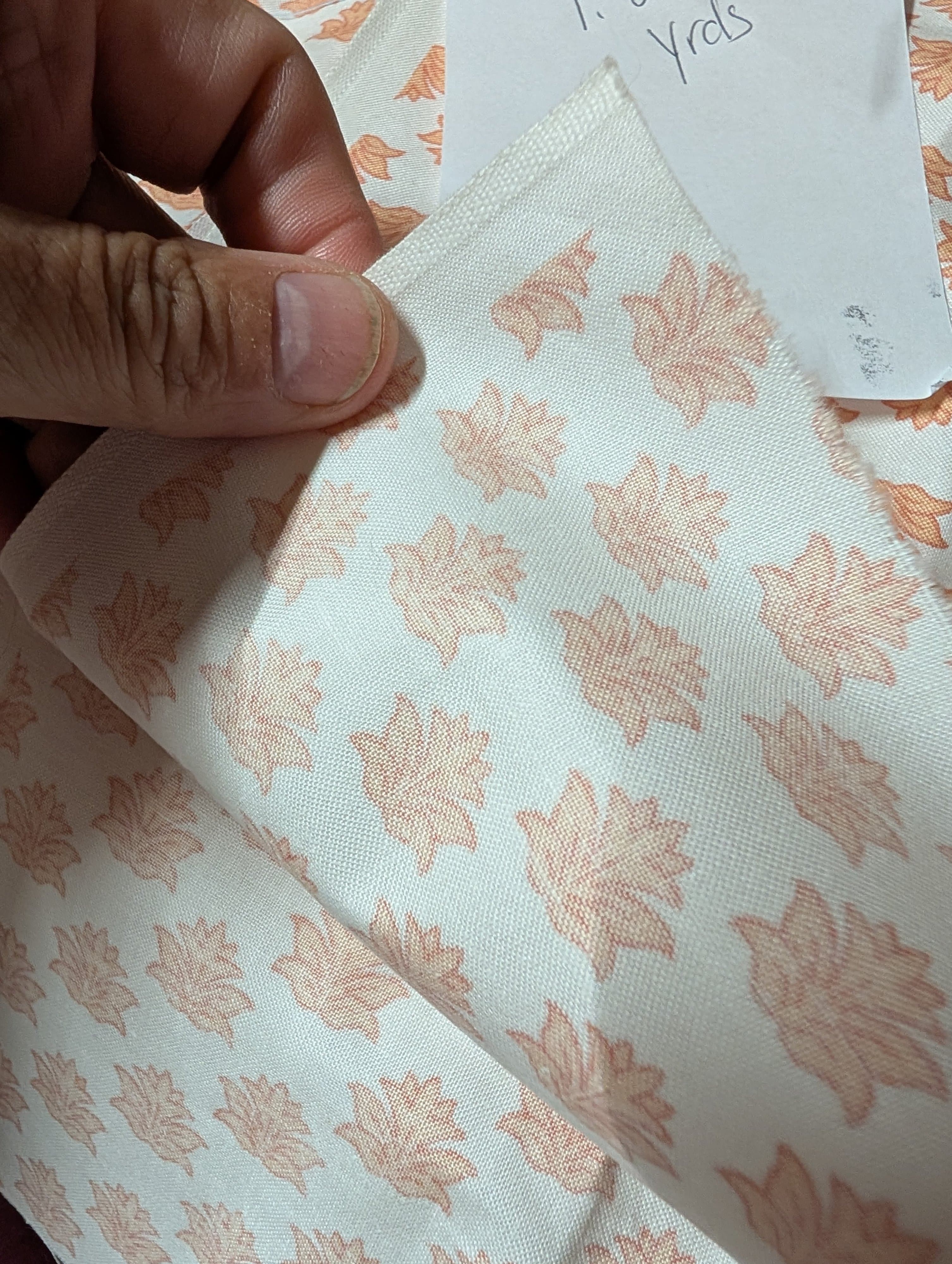 1.25 Yards Autumn Leaf Pattern Thick  Fabric - Thumbnail 2