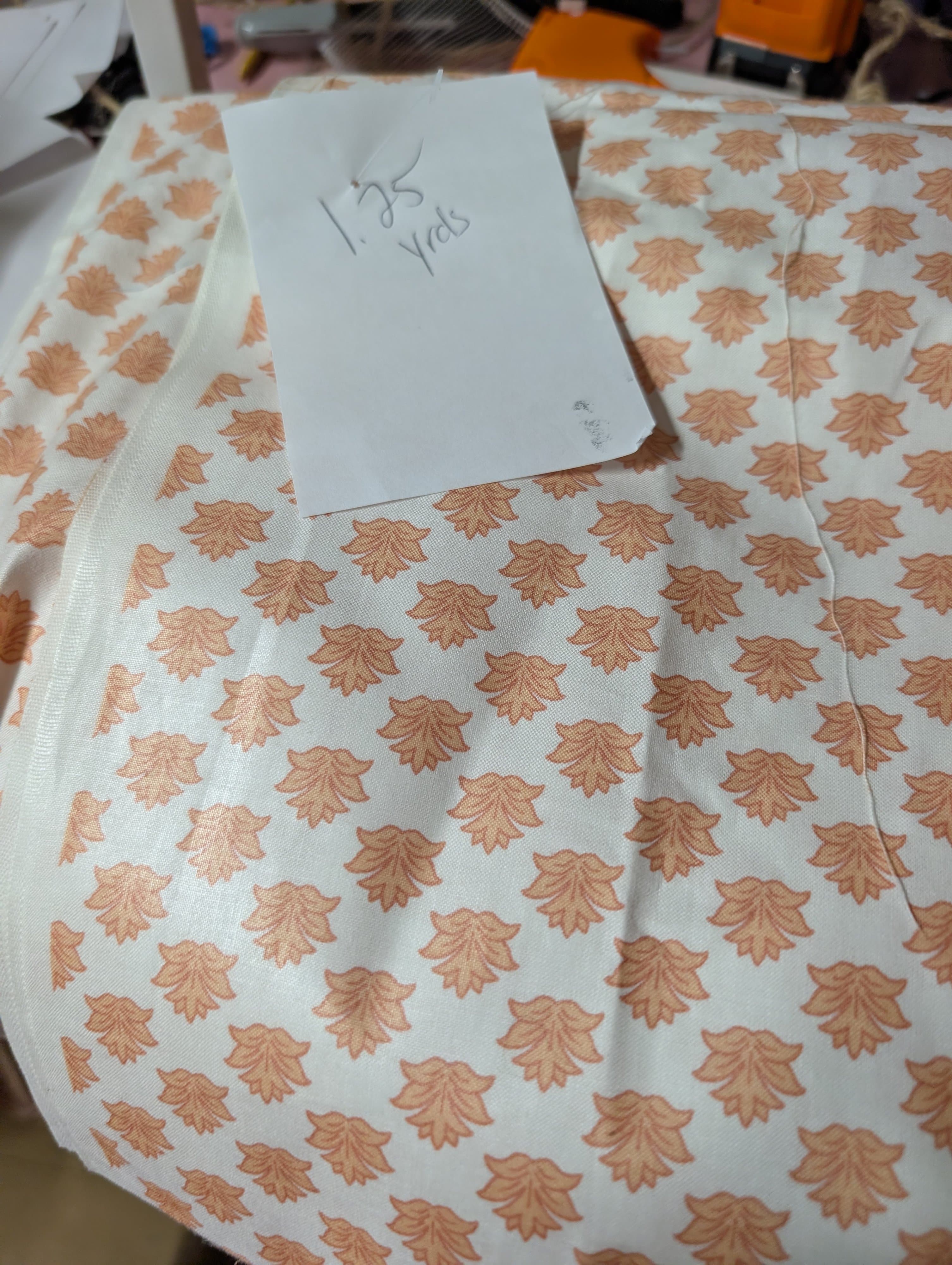 1.25 Yards Autumn Leaf Pattern Thick  Fabric - Thumbnail 3