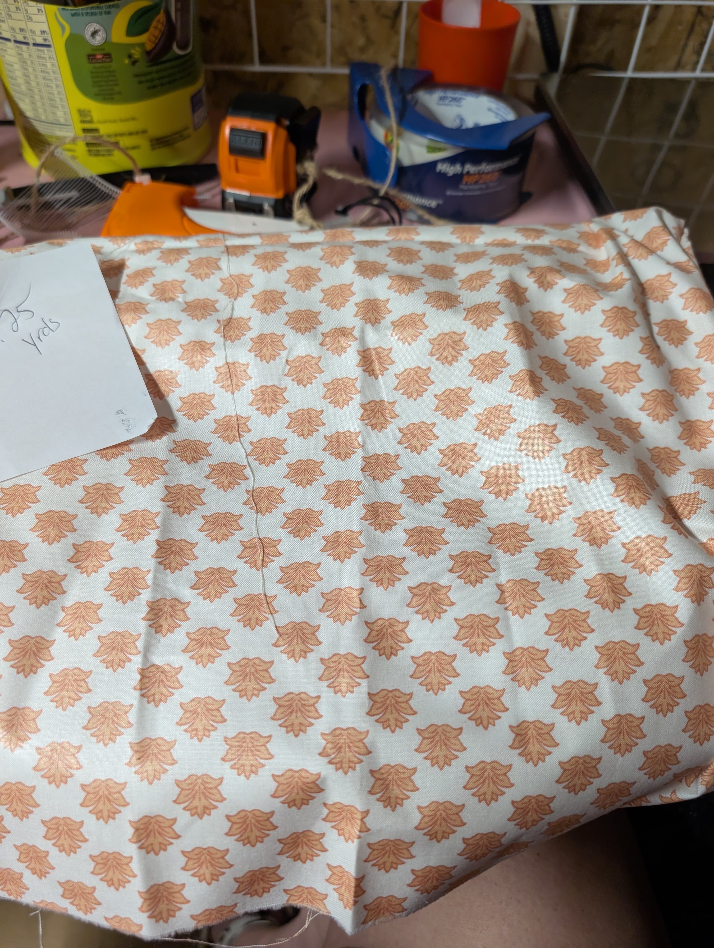1.25 Yards Autumn Leaf Pattern Thick  Fabric - Thumbnail 4
