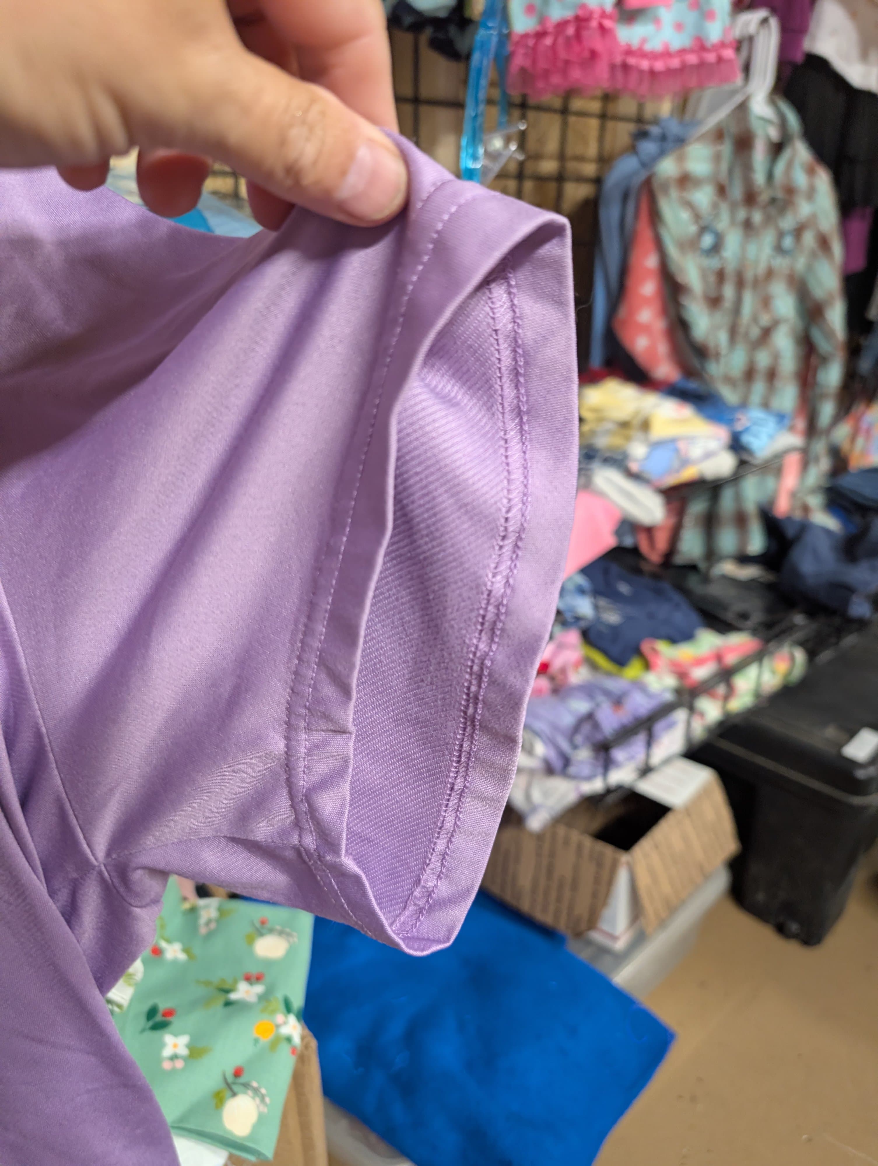 Purple Graphic Short Sleeve Shirt with Hood - Thumbnail 2