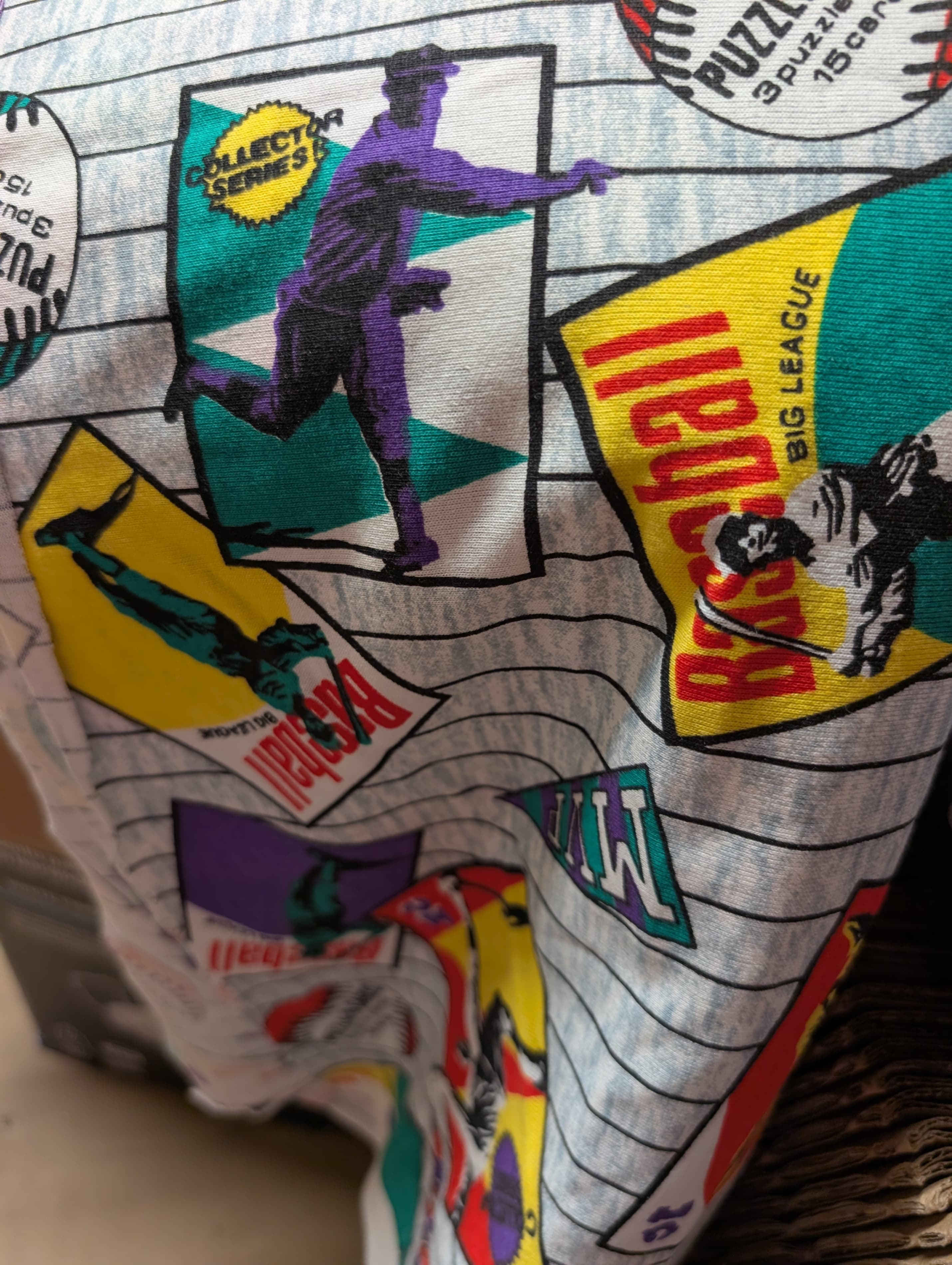 Baseball Themed T-shirts Fabric 2 Yards Collector Series - Thumbnail 3