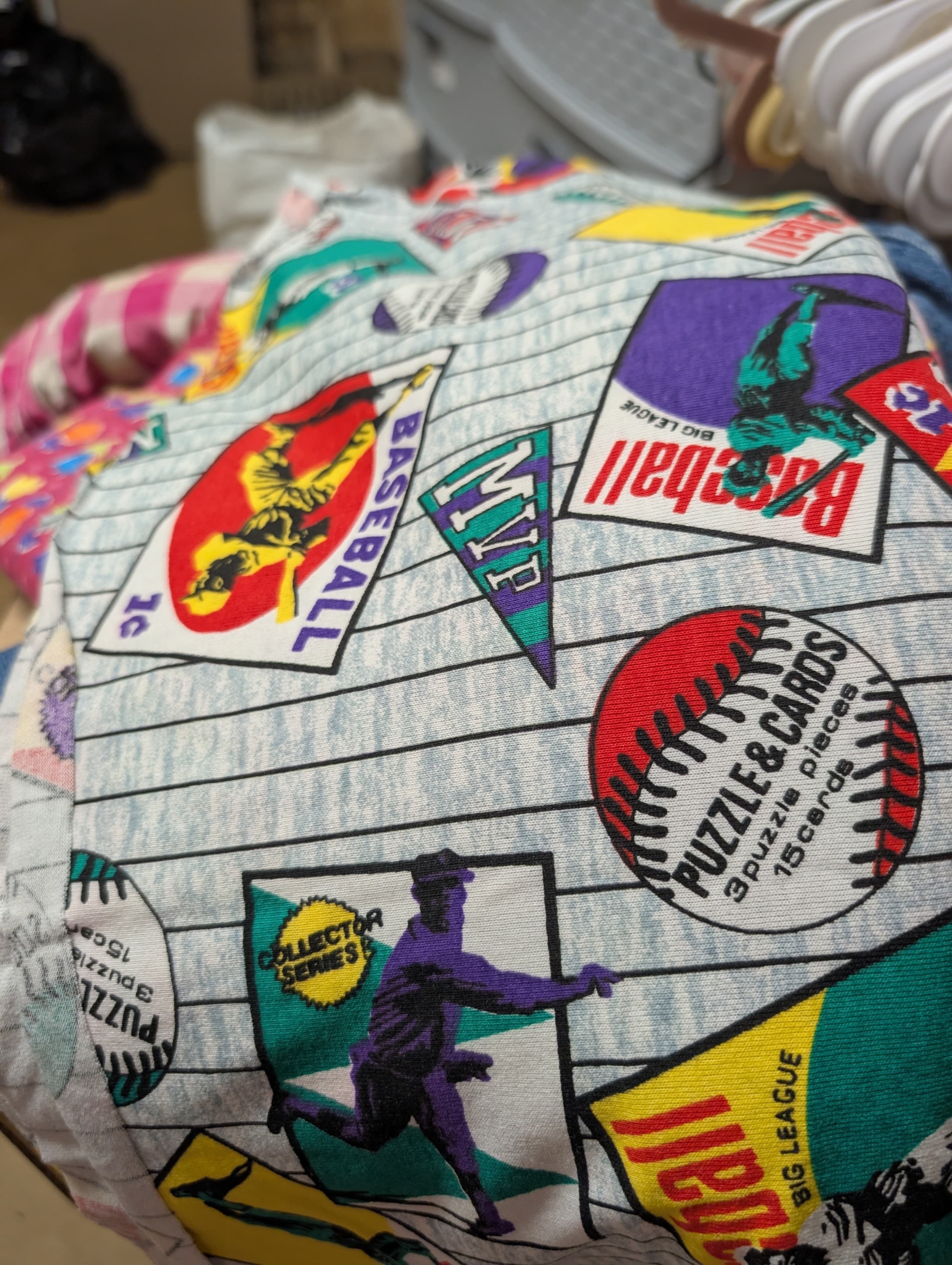 Baseball Themed T-shirts Fabric 2 Yards Collector Series - Thumbnail 4