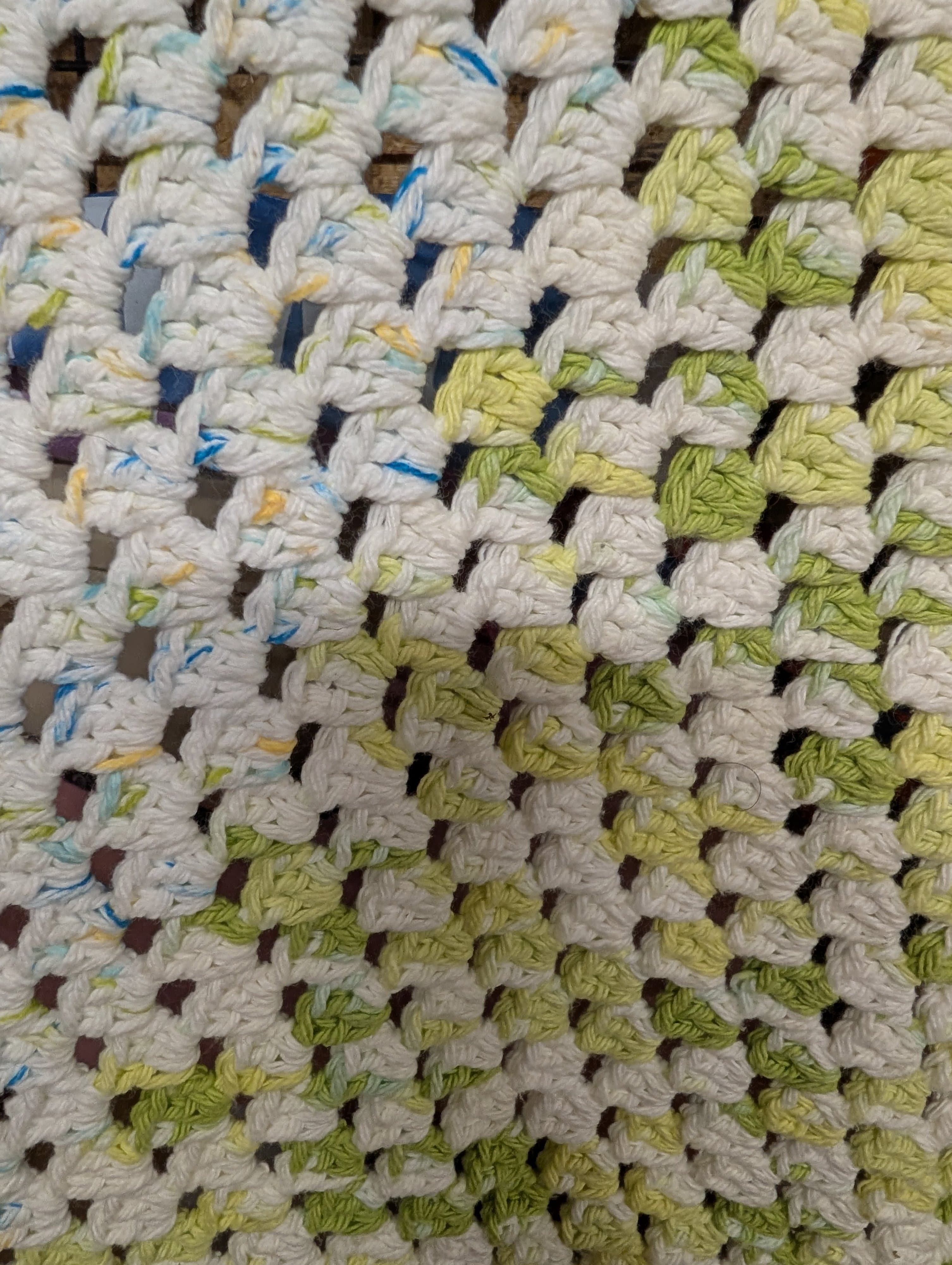 Handmade Crochet Blanket Multicolor Pattern - Thumbnail 2