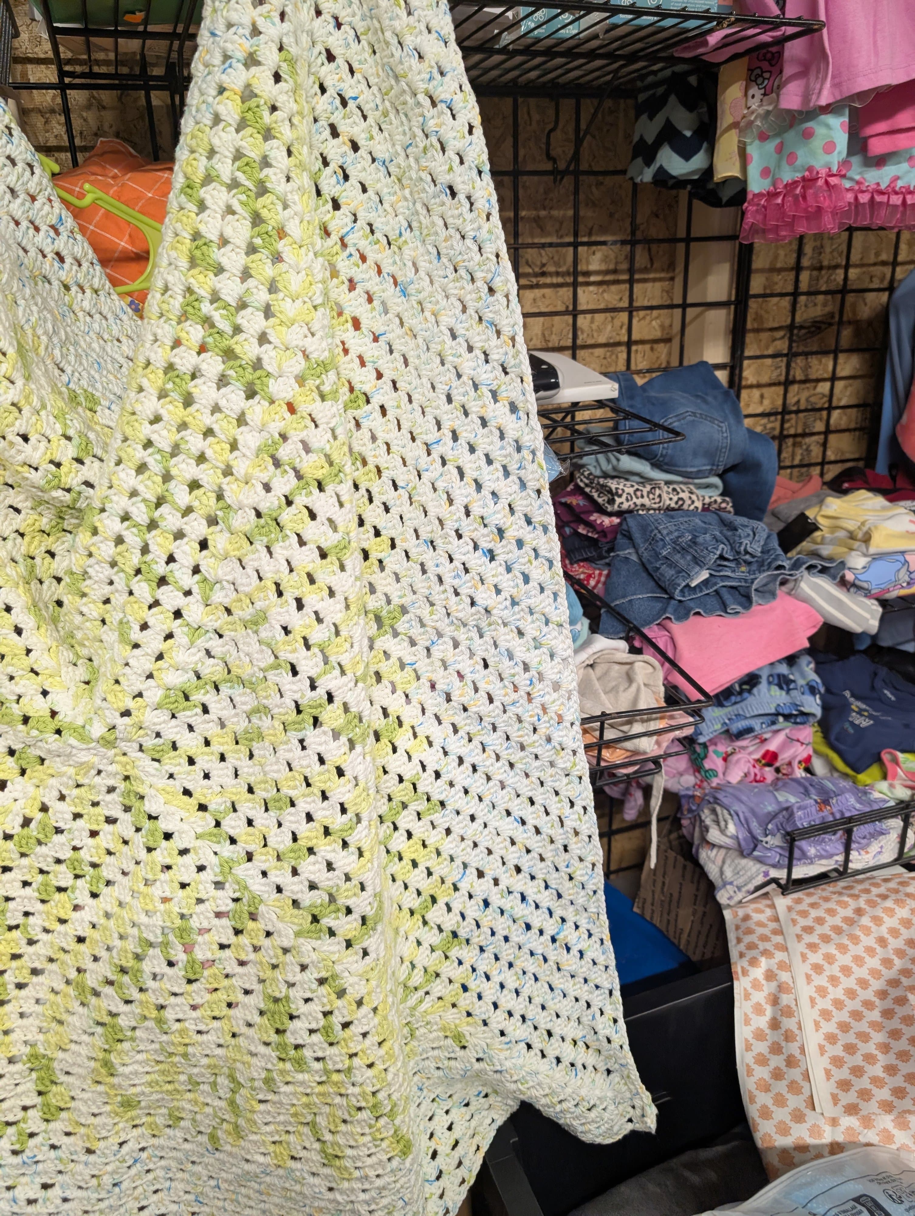 Handmade Crochet Blanket Multicolor Pattern - Thumbnail 4