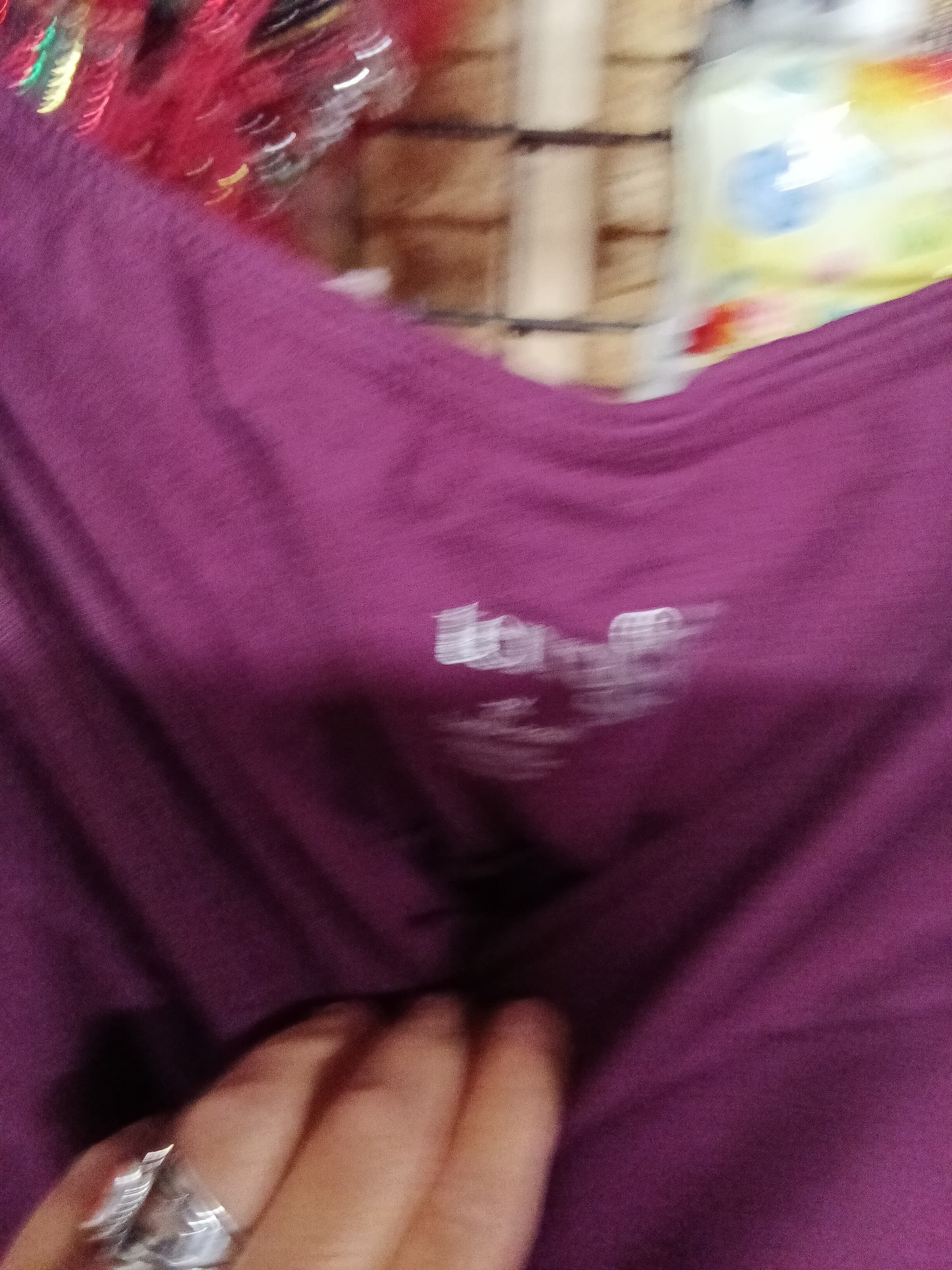 Terra & Sky Women's Purple Leggings Size 2X - Thumbnail 2