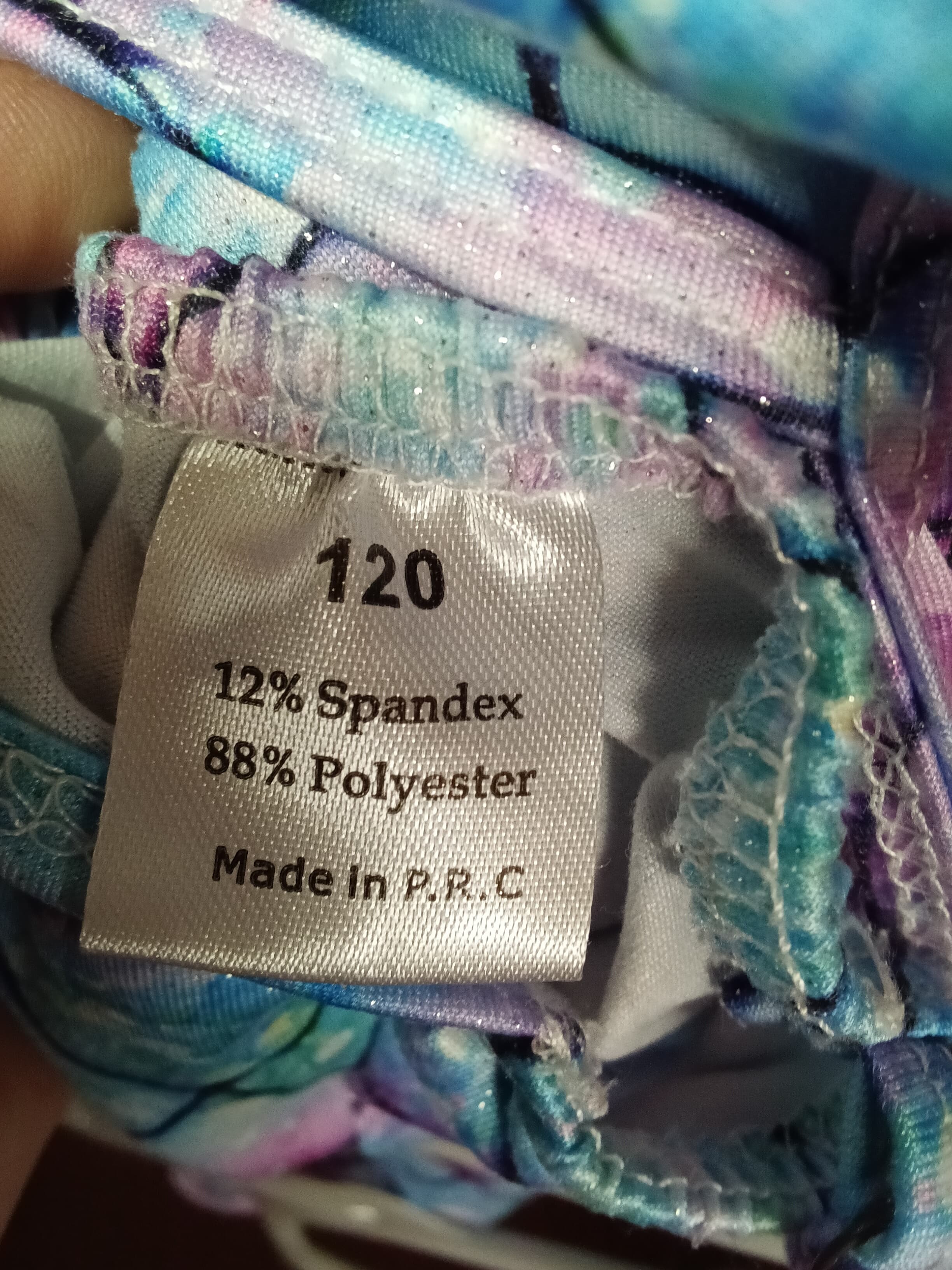 Mermaid Scale Pattern Girls Swimsuit - Thumbnail 3