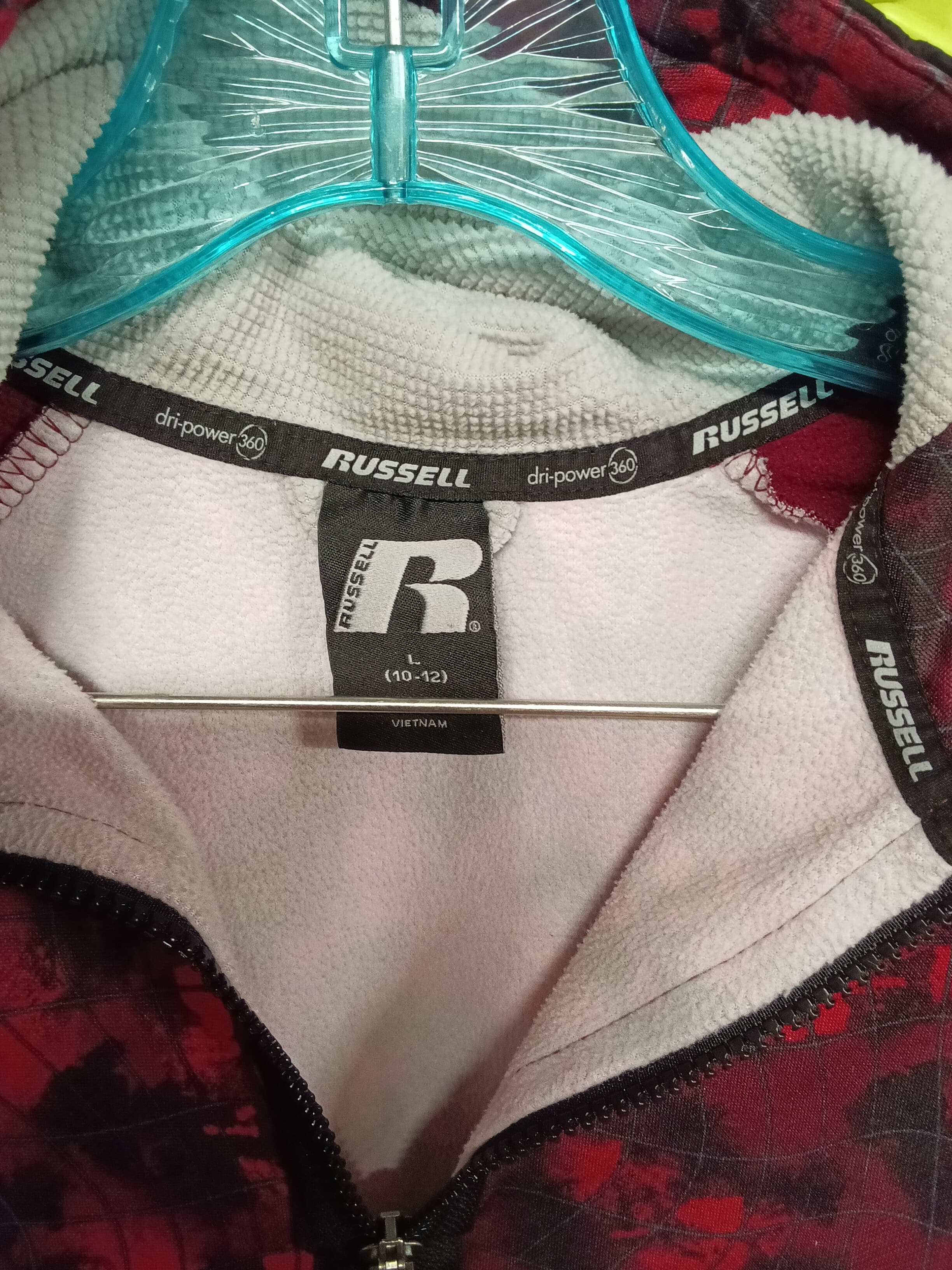 Russell Athletic Women's Pullover Hoodie Red Black - Thumbnail 3
