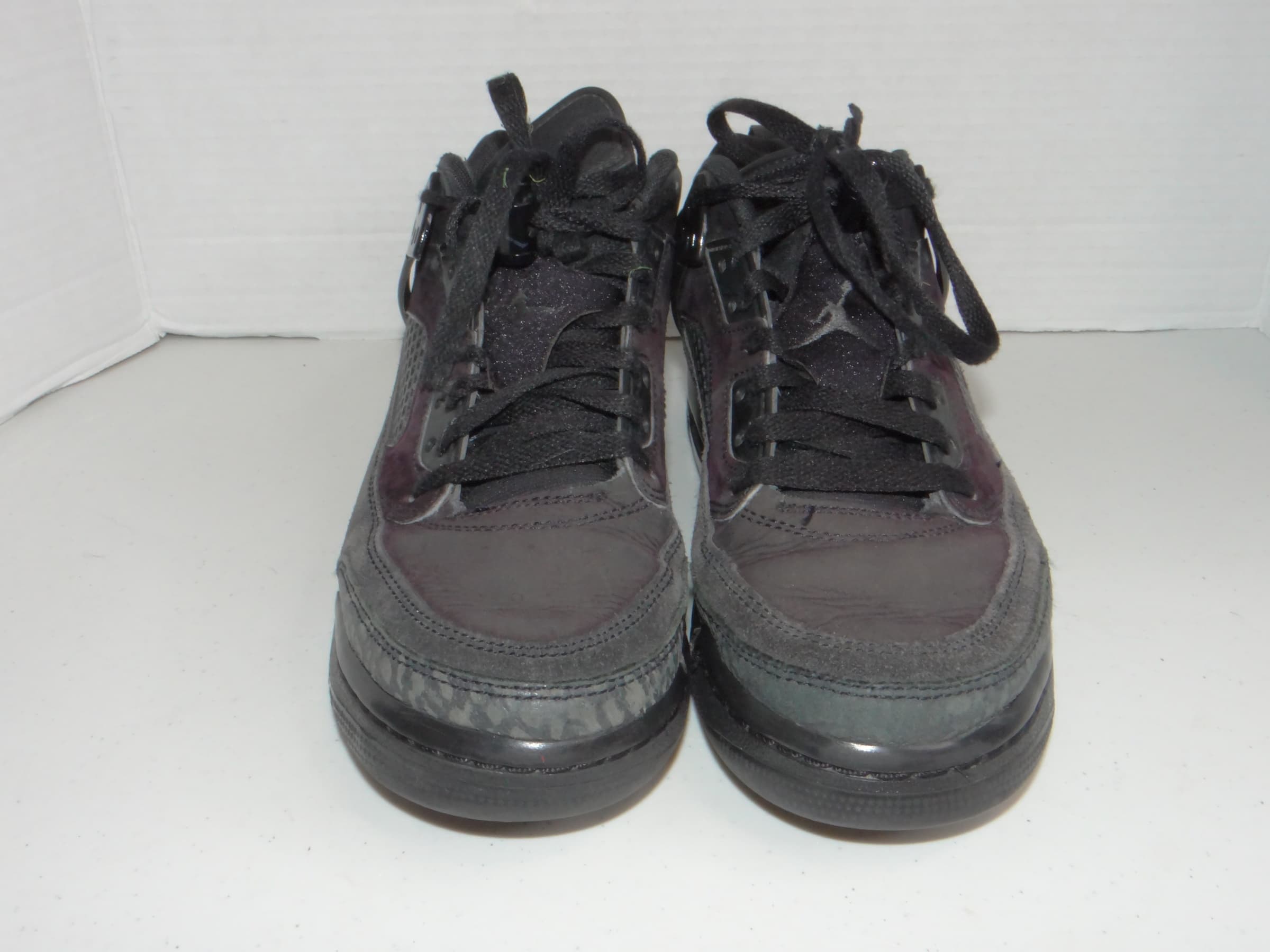 Jordan Spizike Low Anthracite Black Elephant Print FQ3950-001 Mens 7Y Shoes - Thumbnail 4