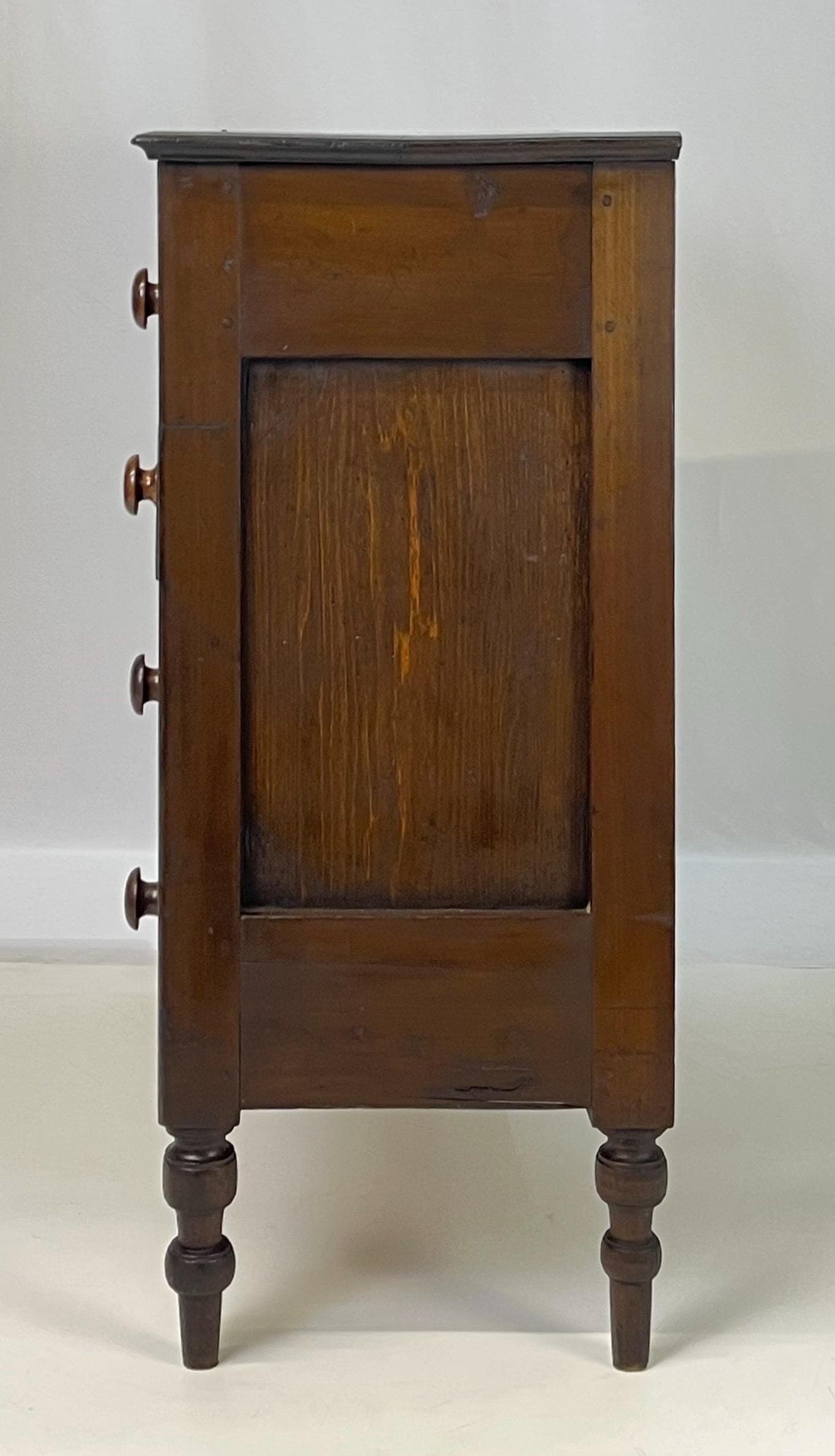 Antique American Country Pine & Hardwood 4-Drawer Chest - Thumbnail 4