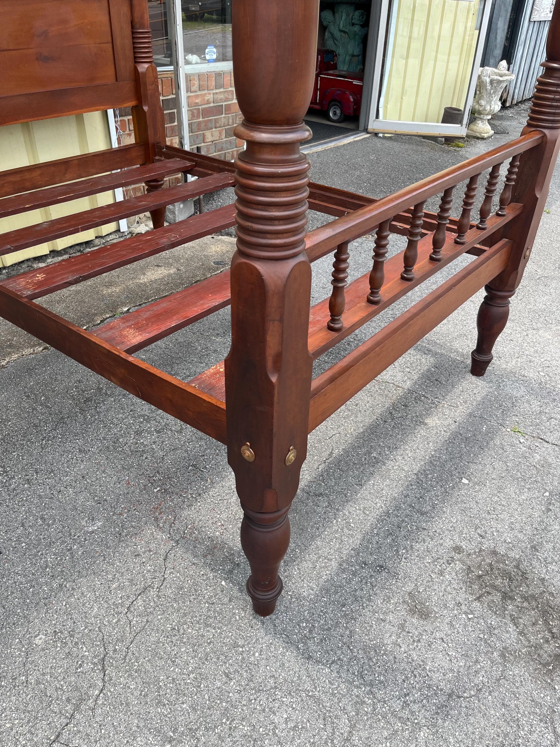 Antique 19th Century American Full Tester Poster Bed - Thumbnail 15