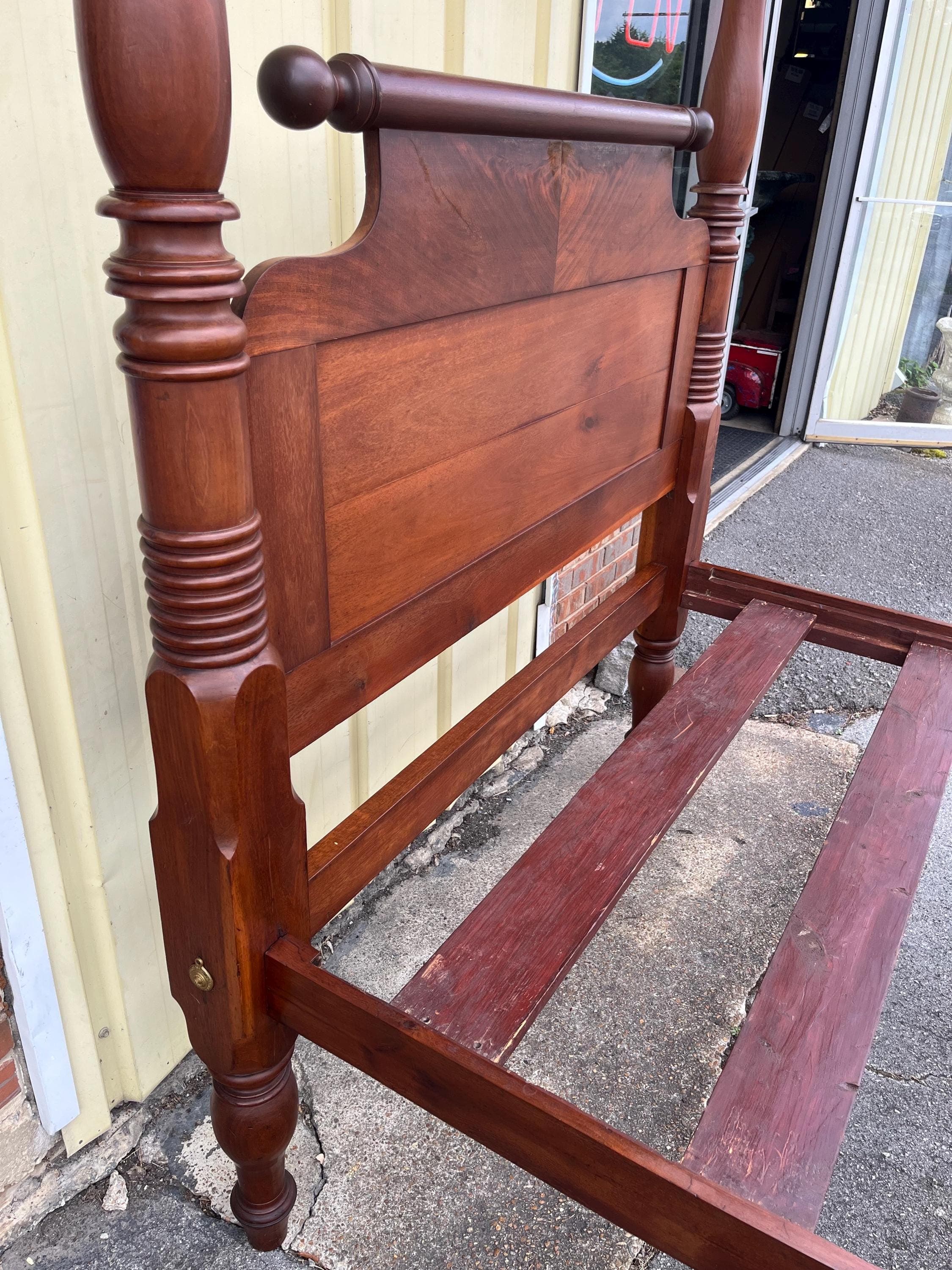 Antique 19th Century American Full Tester Poster Bed - Thumbnail 7