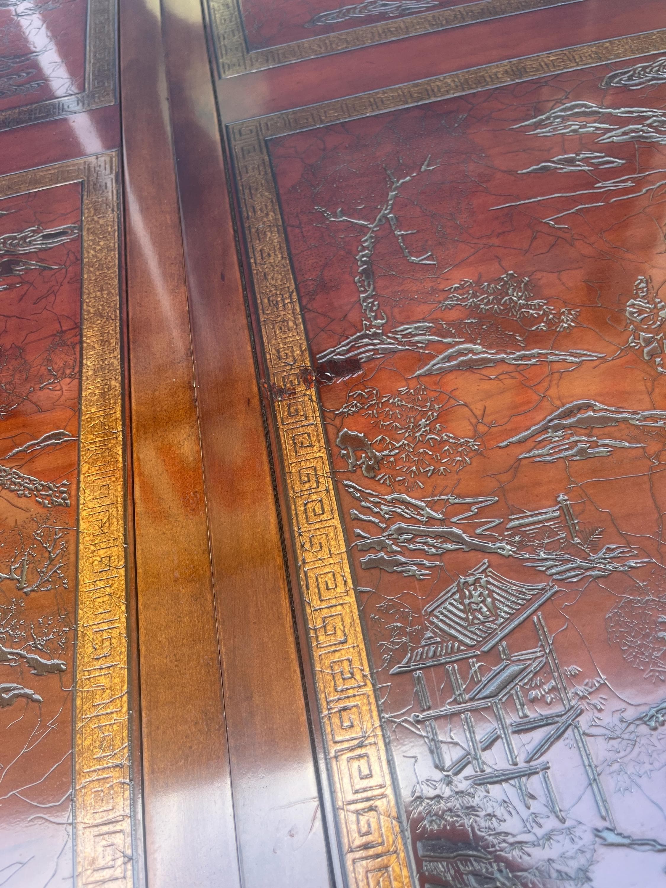 Heritage Furniture "Ming Treasure" Chinoiserie Extension Dining Table - 2 Leaves - Thumbnail 17