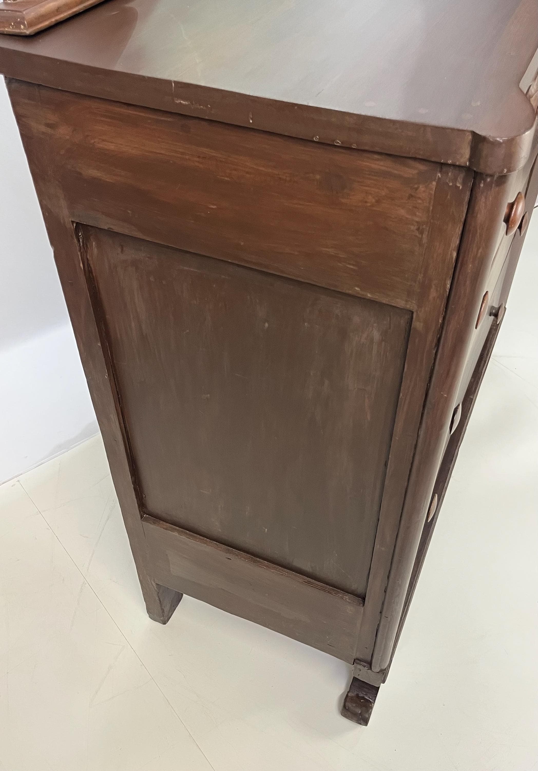 Antique American Empire Flame Mahogany Dresser - Thumbnail 9