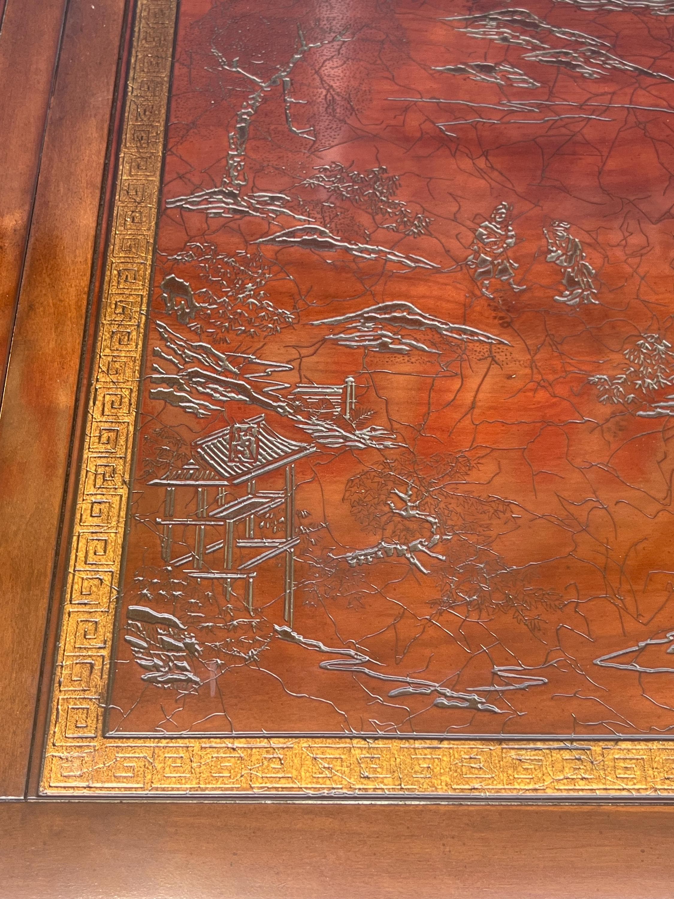 Heritage Furniture "Ming Treasure" Chinoiserie Extension Dining Table - 2 Leaves - Thumbnail 13