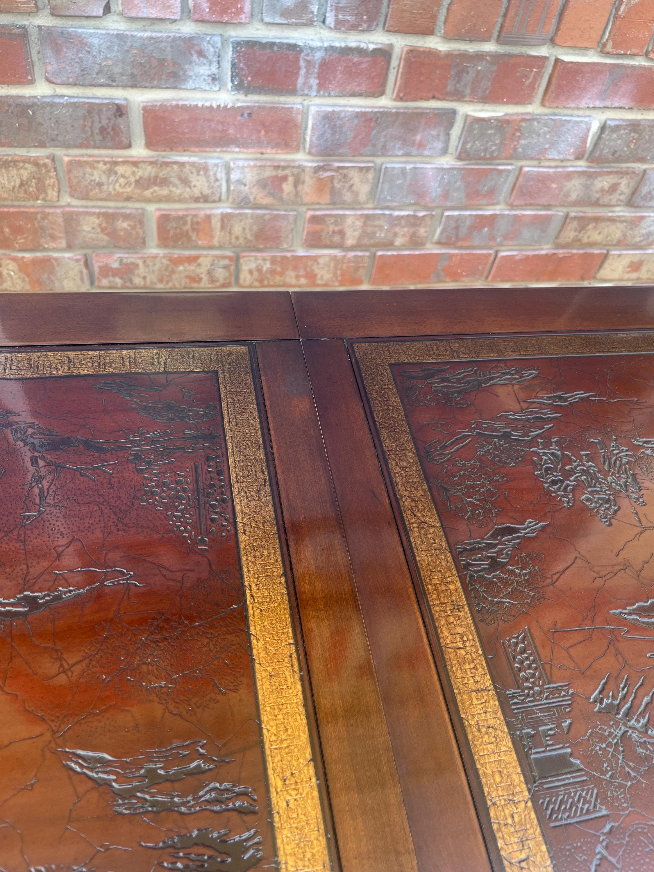 Heritage Furniture "Ming Treasure" Chinoiserie Extension Dining Table - 2 Leaves - Thumbnail 18