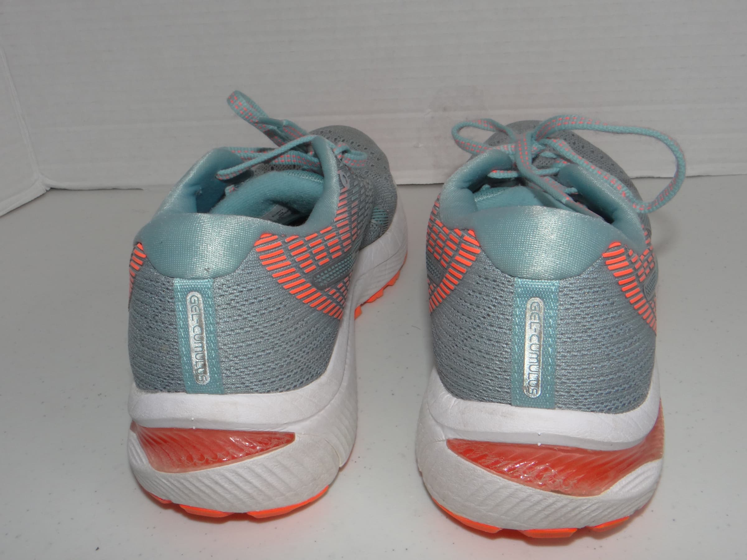 ASICS Gel-Cumulus 21 Womens 7.5 Running Shoes Grey Coral 1012A741 FlyteFoam - Thumbnail 6