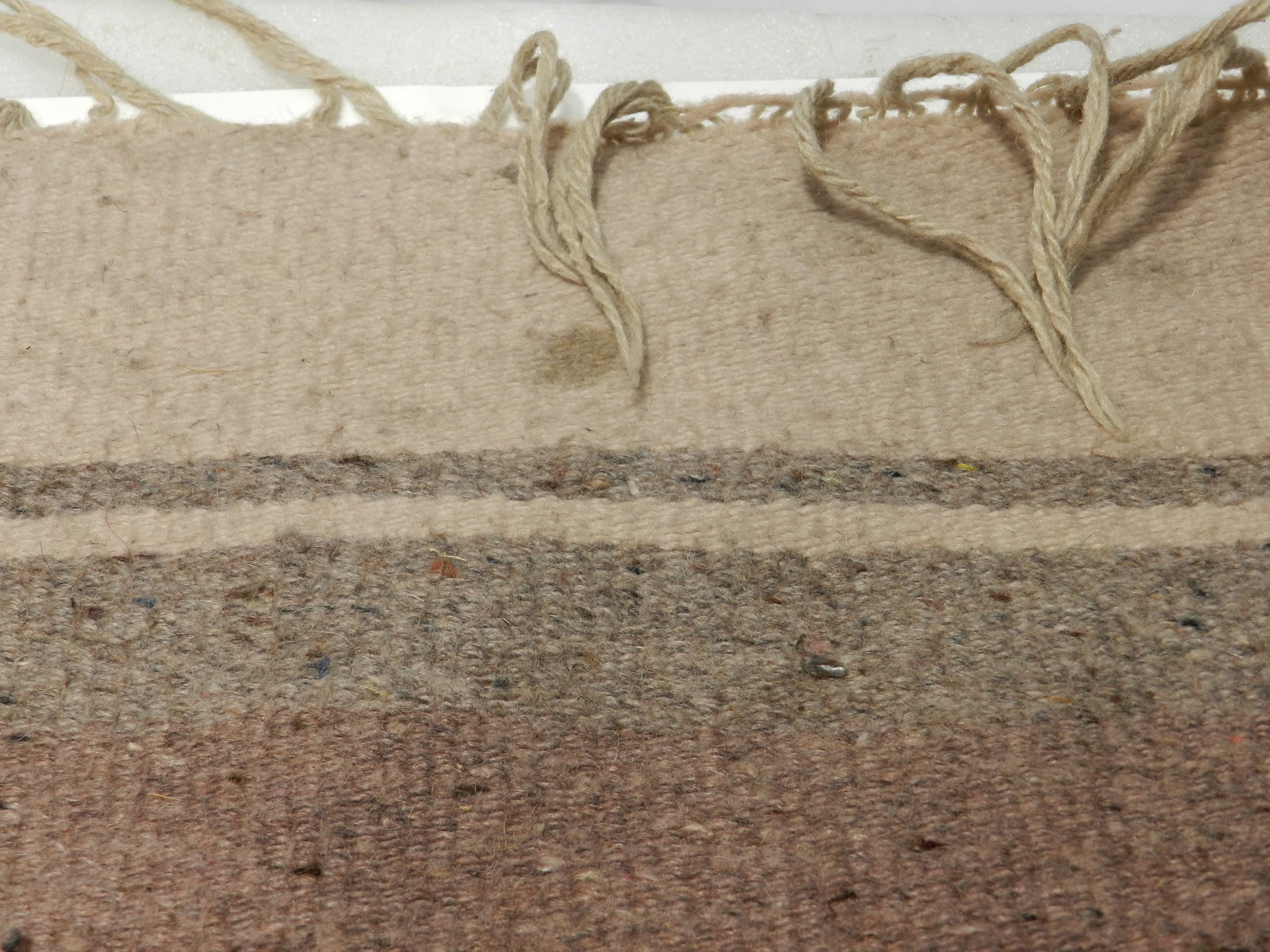 VTG Authentic Zapotec Runner 26"x48" Rustic Wool Geometric Hand Woven Rug O78S - Thumbnail 13