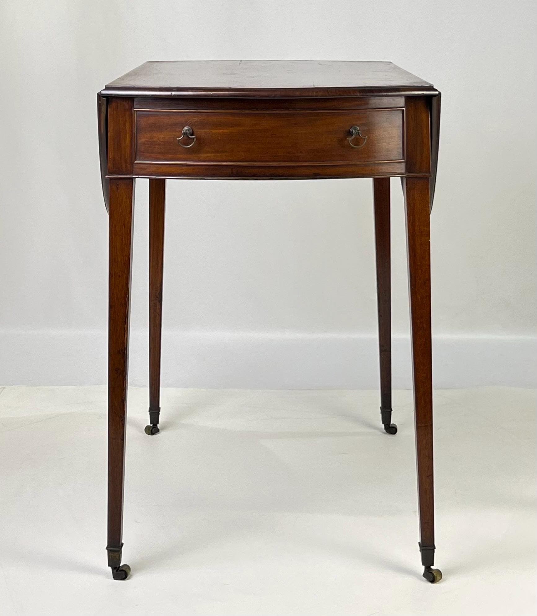 Early 19th Century Period Georgian Mahogany Pembroke Table With Banded Edge - Thumbnail 4