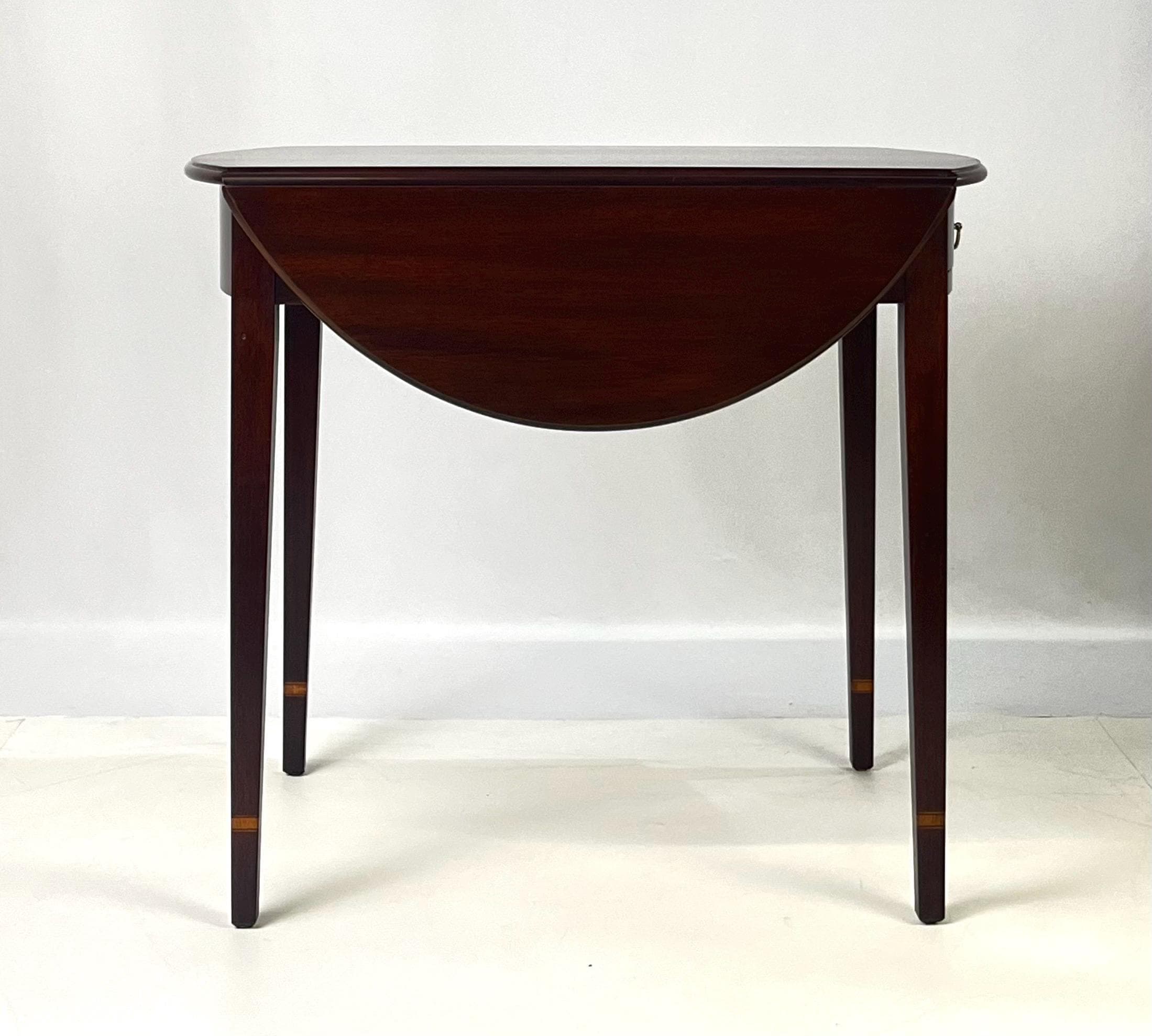 Federal Style Mahogany Pembroke Table by Henkel Harris - Thumbnail 11