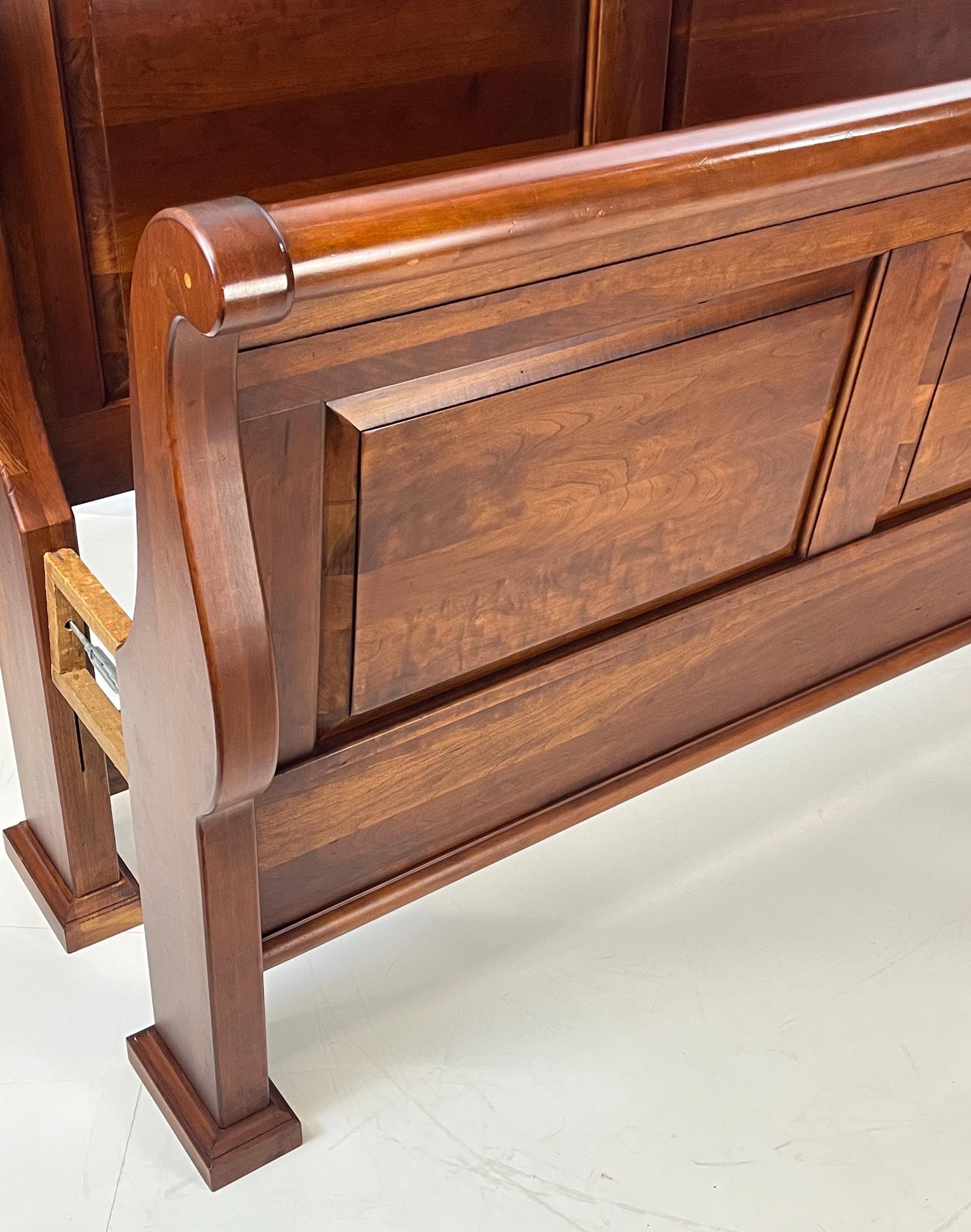 Lexington Furniture "Bob Timberlake" Solid Cherry Queen Sleigh Bed - Thumbnail 9