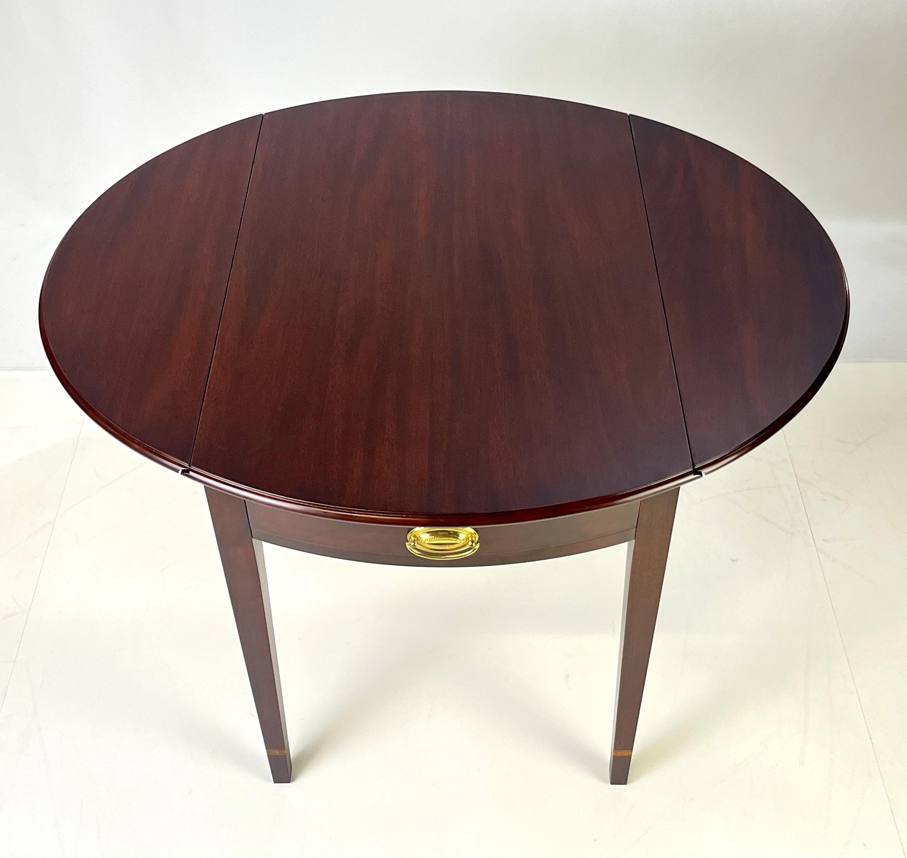 Federal Style Mahogany Pembroke Table by Henkel Harris - Thumbnail 5