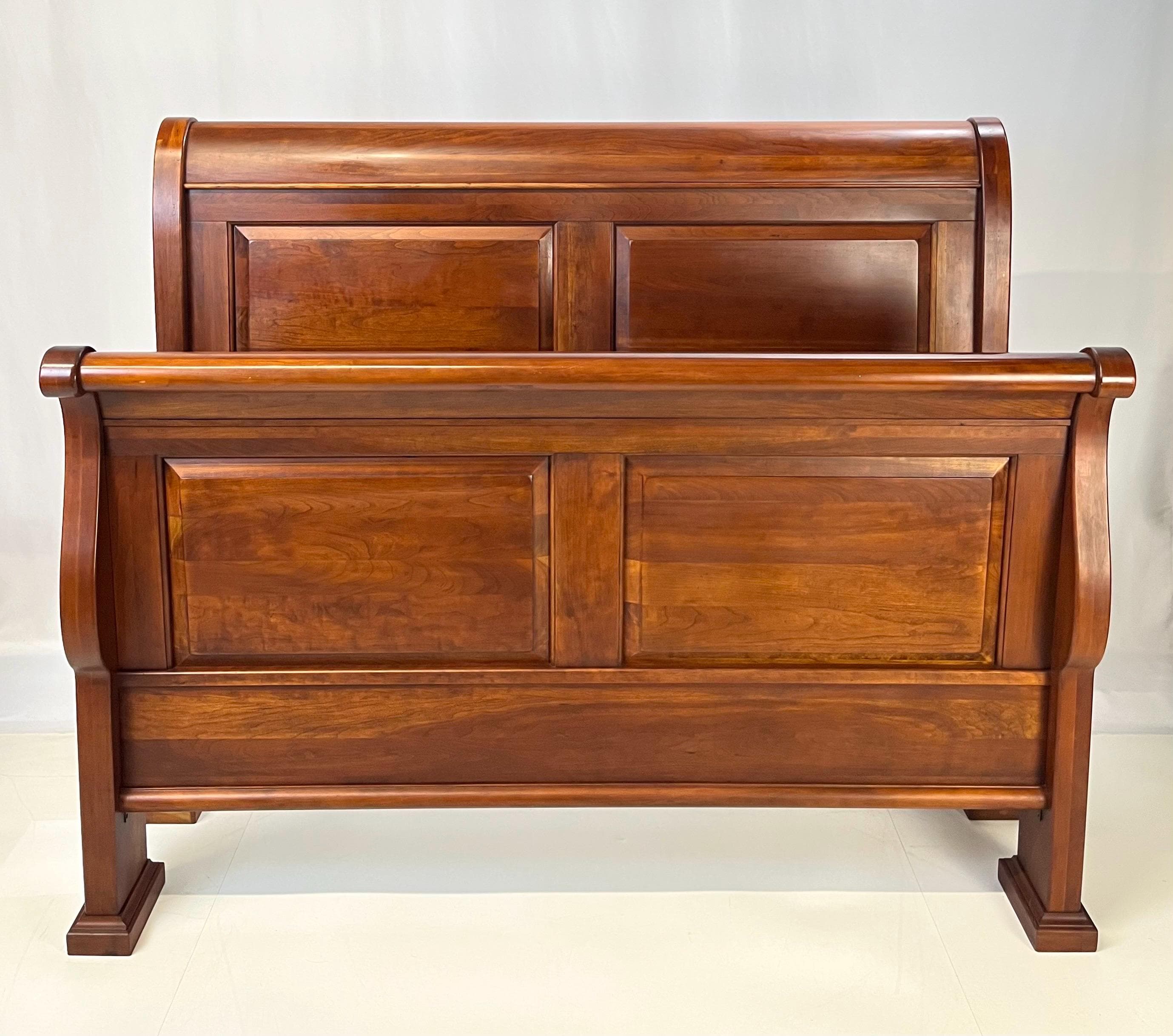 Lexington Furniture "Bob Timberlake" Solid Cherry Queen Sleigh Bed - Thumbnail 3