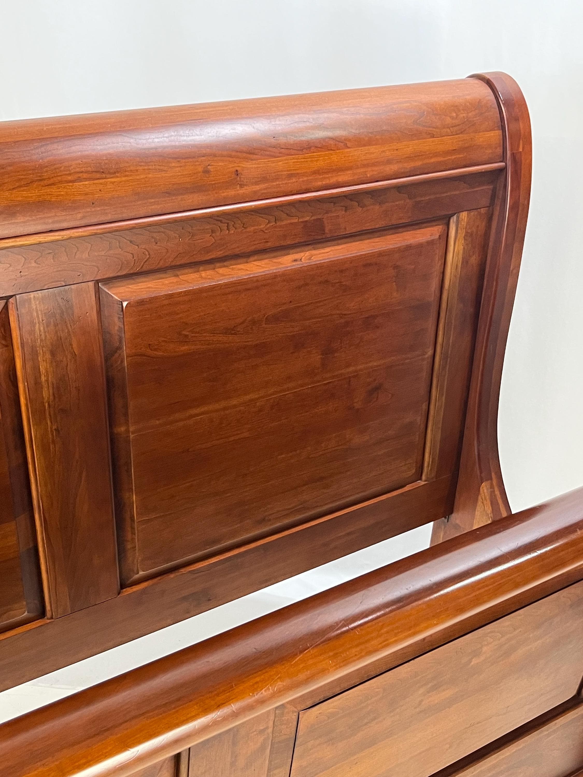 Lexington Furniture "Bob Timberlake" Solid Cherry Queen Sleigh Bed - Thumbnail 7