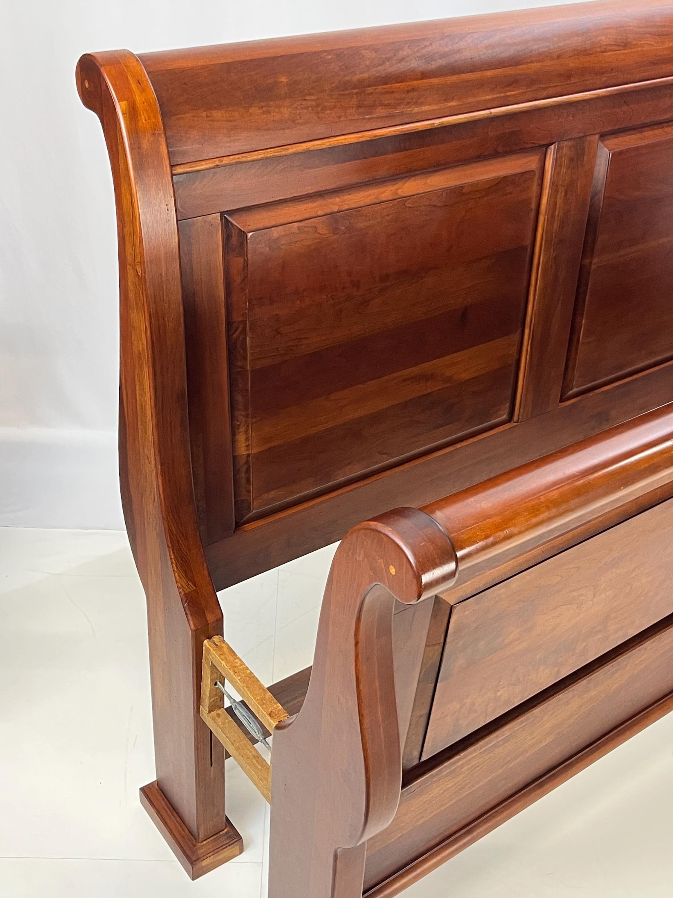 Lexington Furniture "Bob Timberlake" Solid Cherry Queen Sleigh Bed - Thumbnail 8