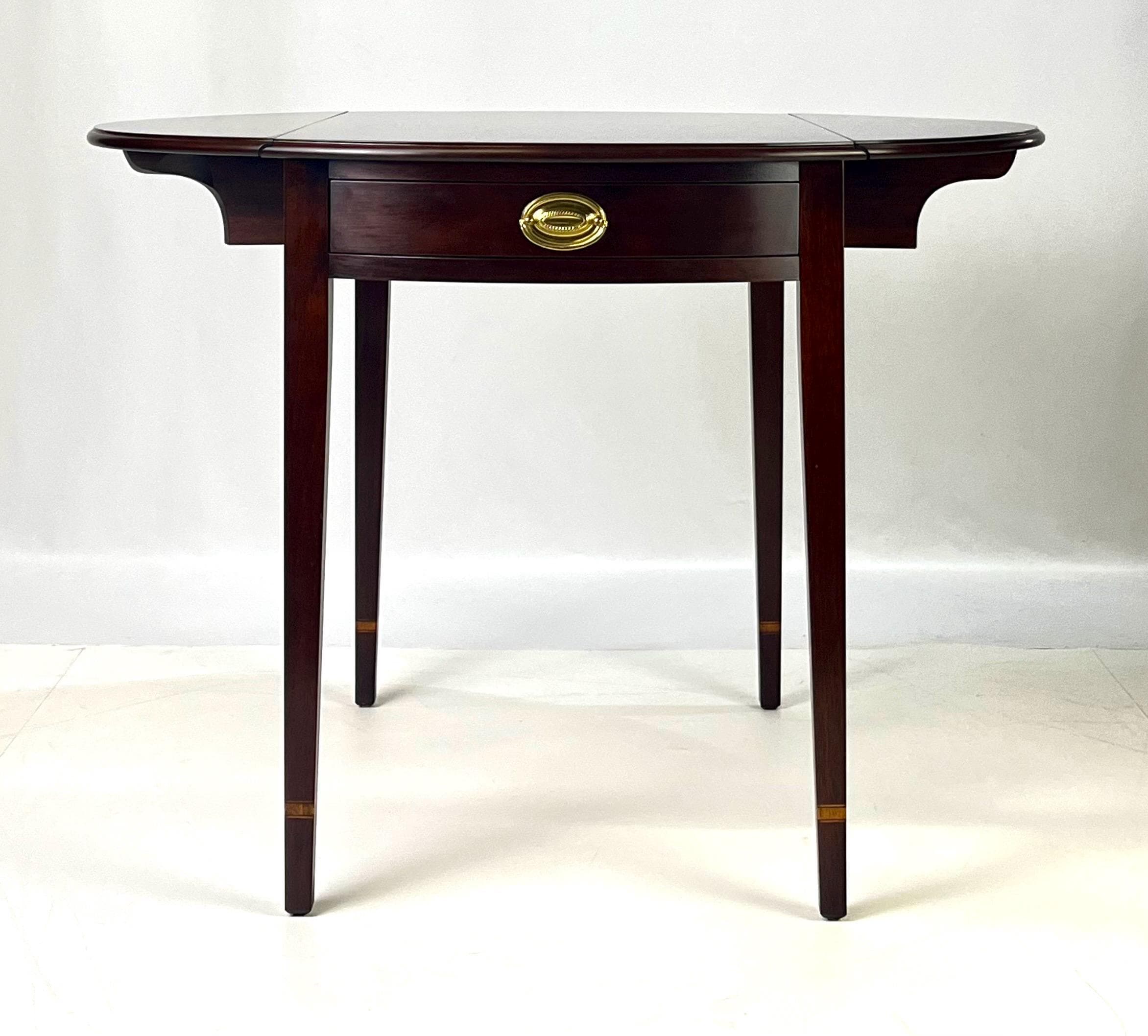 Federal Style Mahogany Pembroke Table by Henkel Harris - Thumbnail 12