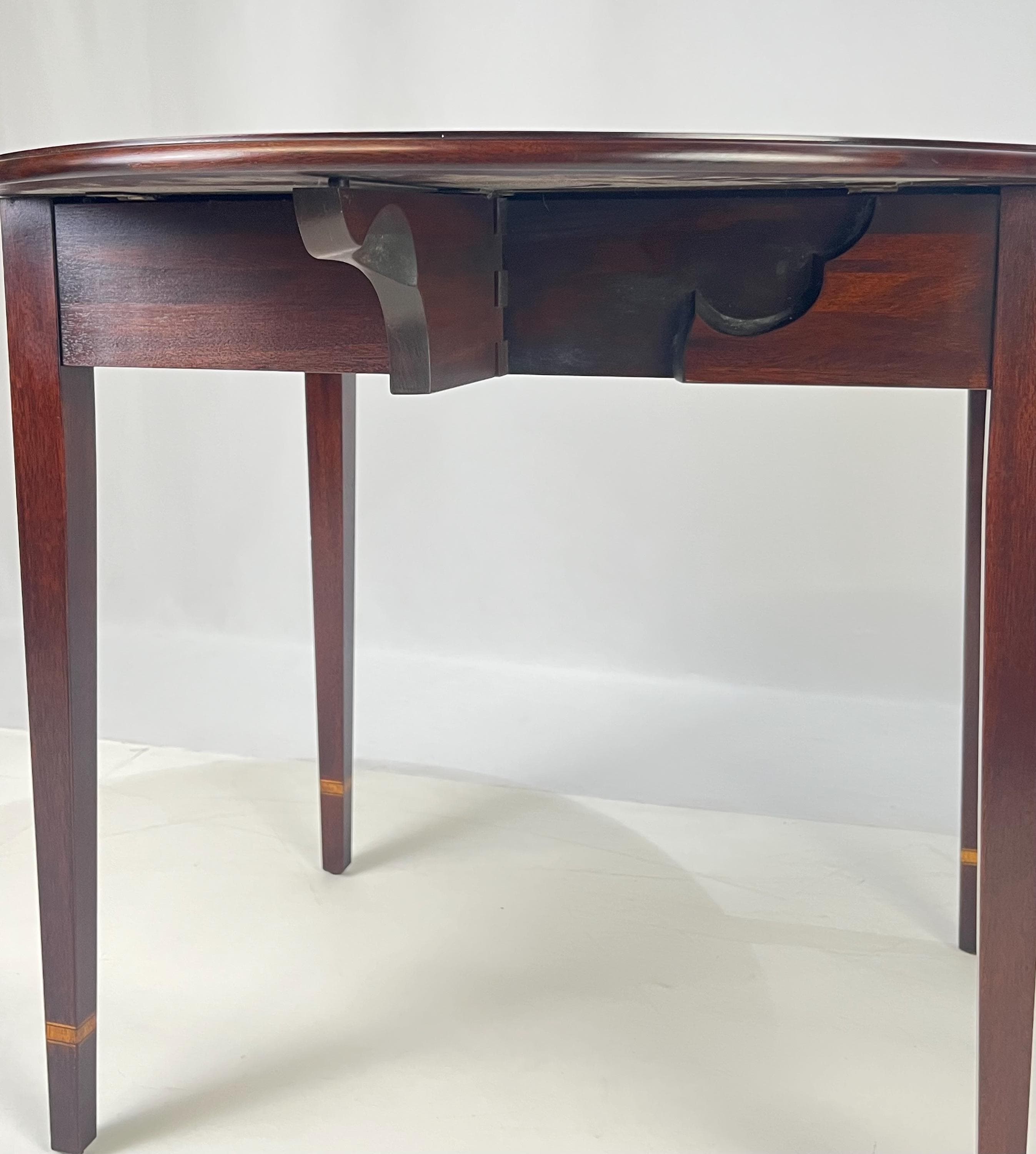Federal Style Mahogany Pembroke Table by Henkel Harris - Thumbnail 15
