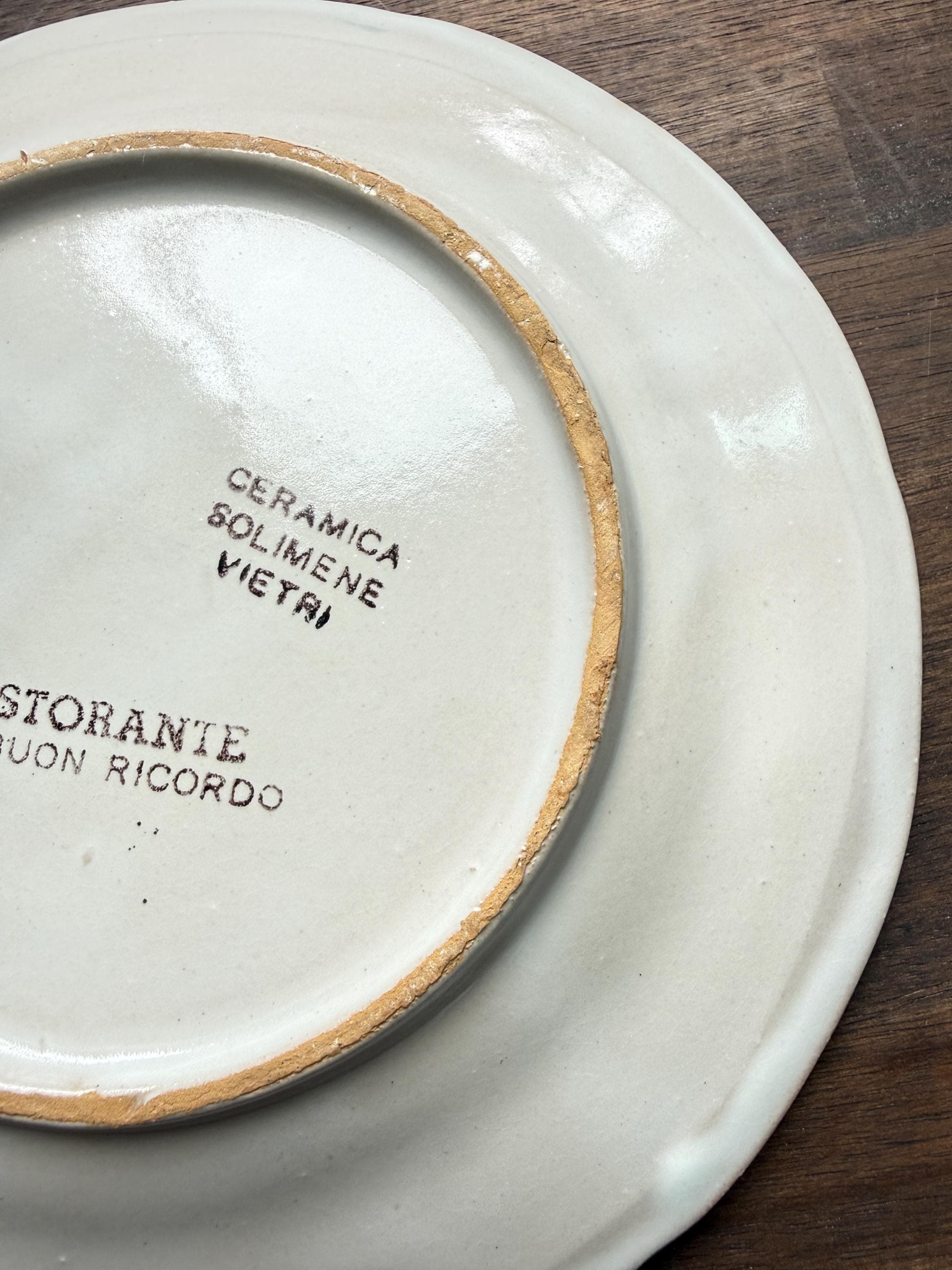 Vintage Vietri Ceramic Plate: Hand-Painted Italian Restaurant Frascati Kitchen Decor 1993 - Thumbnail 10