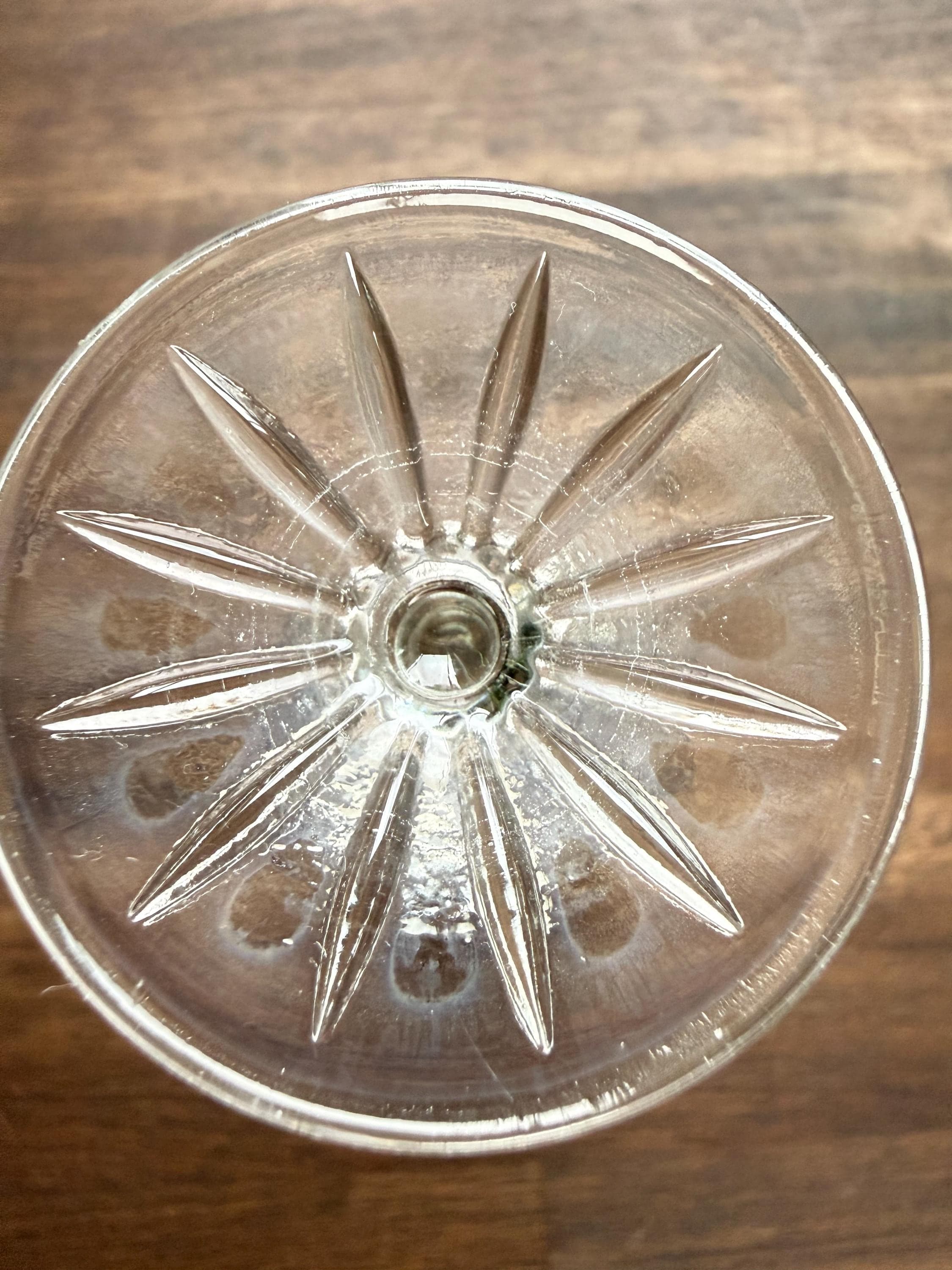 Vintage USSR Etched Crystal Cordial Glasses Set of 4 Soviet Russian Wine Glasses Hand Etched Crystal Barware - Thumbnail 4