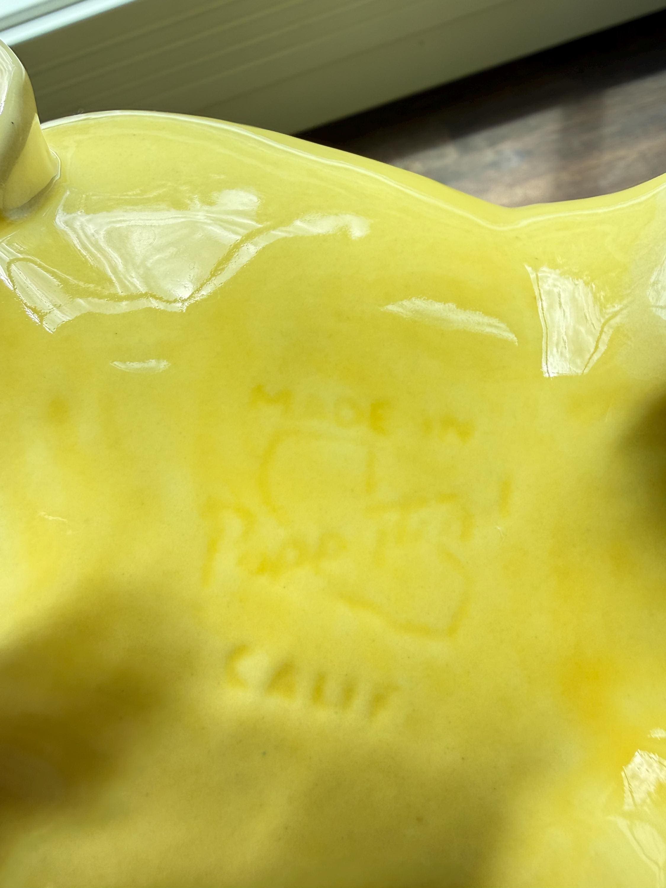Vintage Metlox Poppytrail Daisy Bull Horn Cow Cookie Jar Yellow Butterfly California Pottery - Thumbnail 16