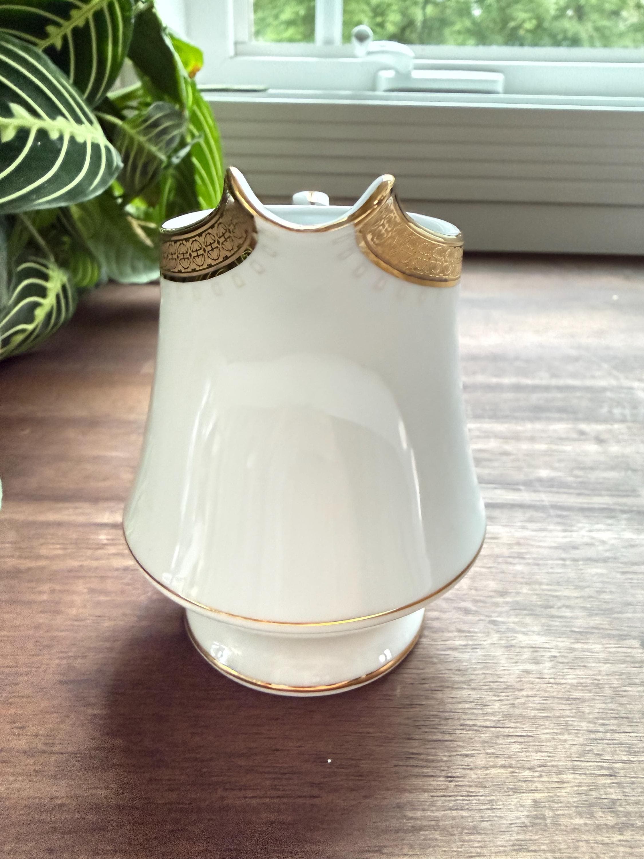 Vintage Noritake Contemporary Metropolitan Gold 4337 Creamer Fine China Sri Lanka Replacement Piece - Thumbnail 5