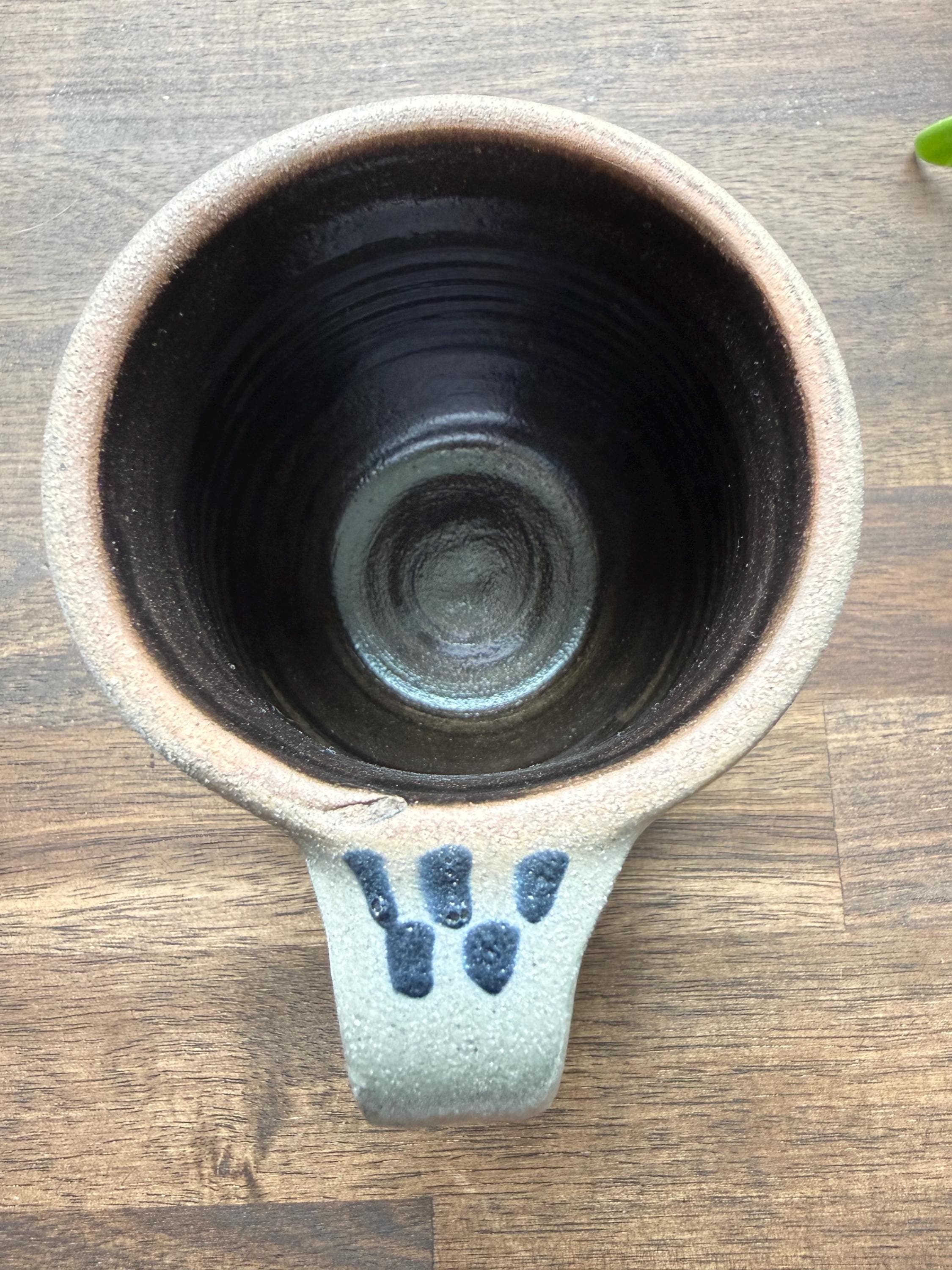 Vintage Rowe Pottery ABC Child's Mug, Salt-Glazed Stoneware Farmhouse Decor - Thumbnail 5