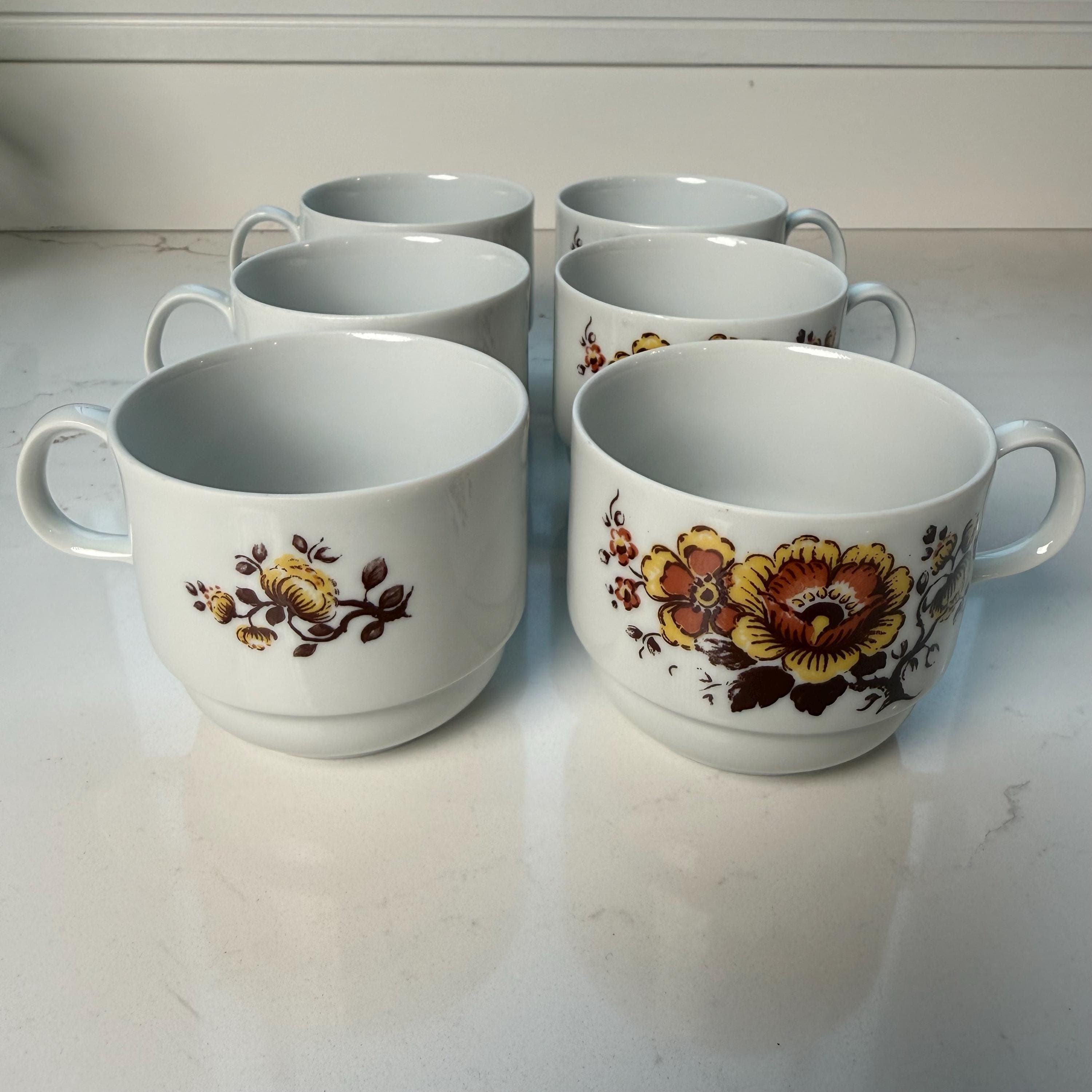 Vintage Bareuther Bavaria Tea Set | Floral Bird Motif, German Porcelain - Thumbnail 12