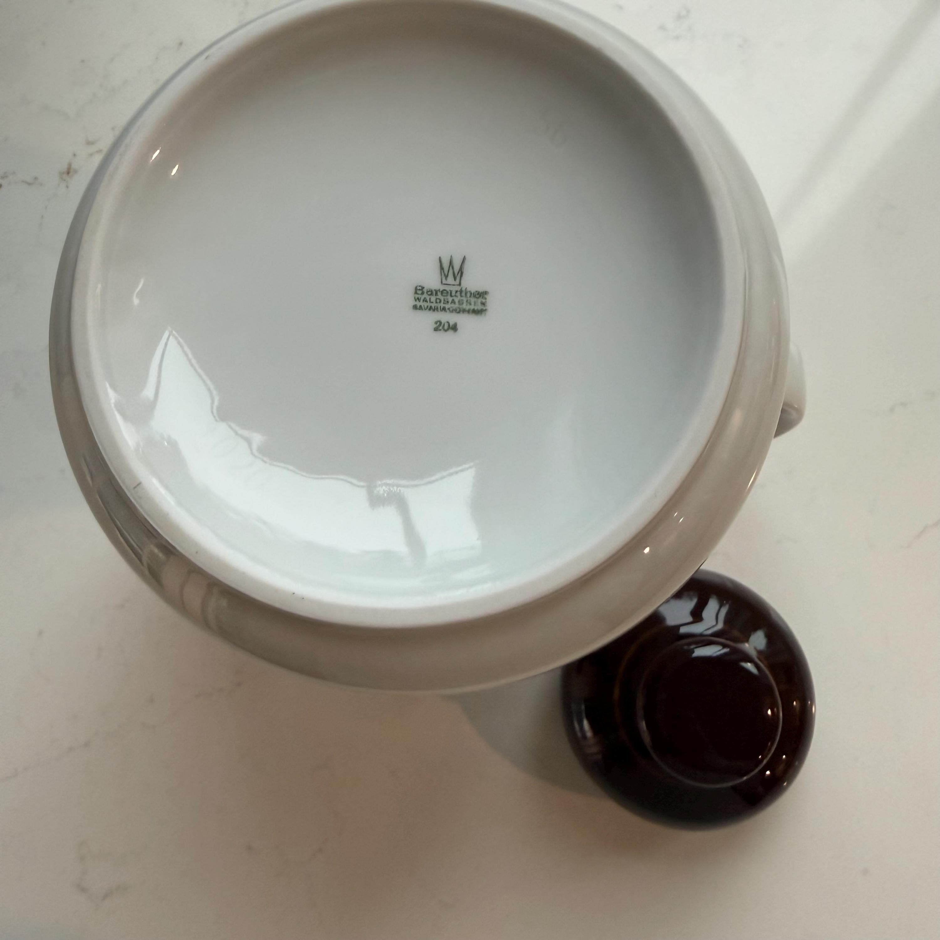 Vintage Bareuther Bavaria Tea Set | Floral Bird Motif, German Porcelain - Thumbnail 4