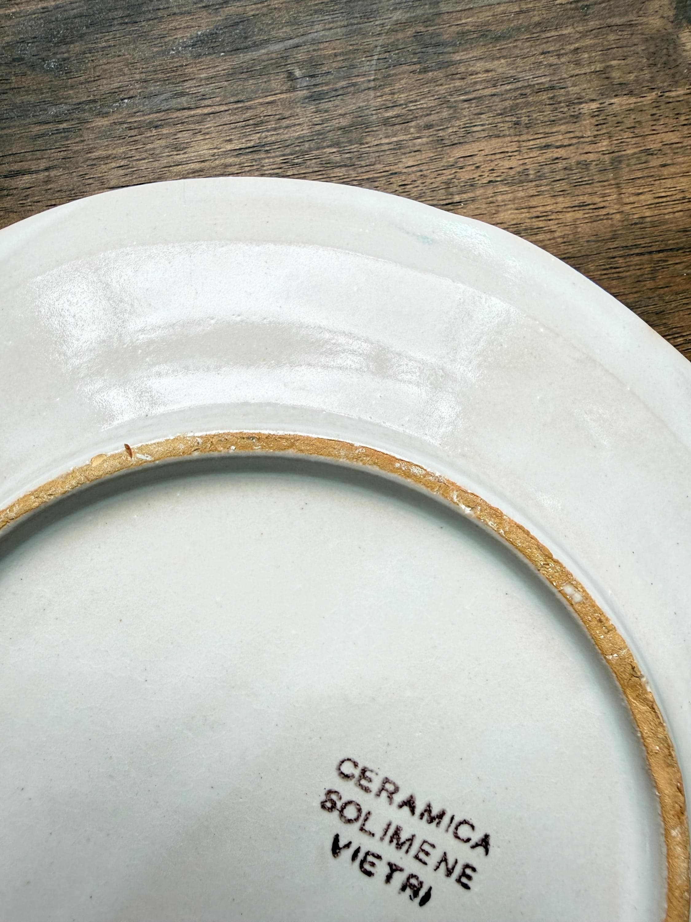 Vintage Vietri Ceramic Plate: Hand-Painted Italian Restaurant Frascati Kitchen Decor 1993 - Thumbnail 11