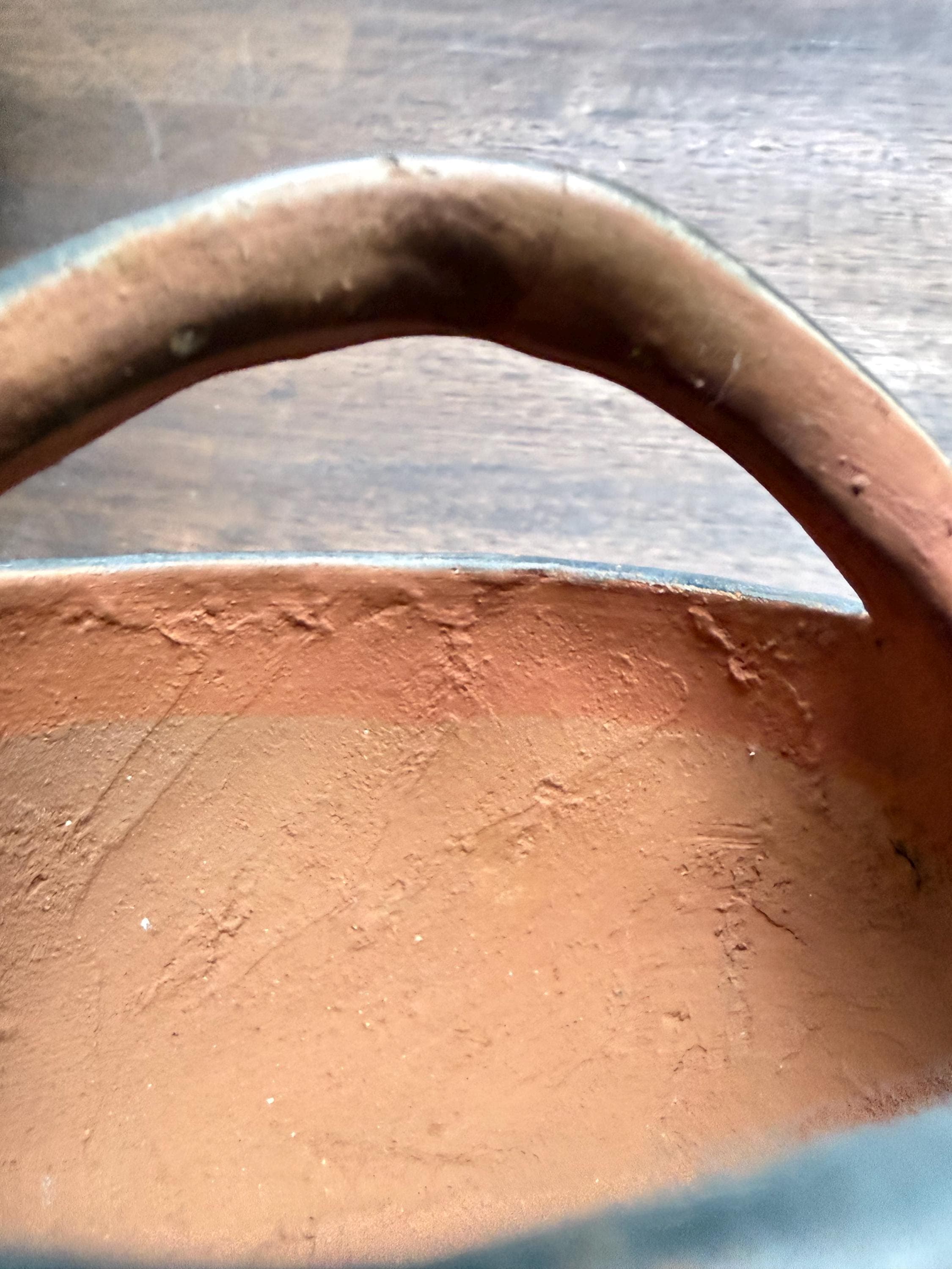 Vintage Santo Domingo Kewa Pueblo Pottery Basket Bowl – Hand-Painted Southwestern Clay Vessel - Thumbnail 8