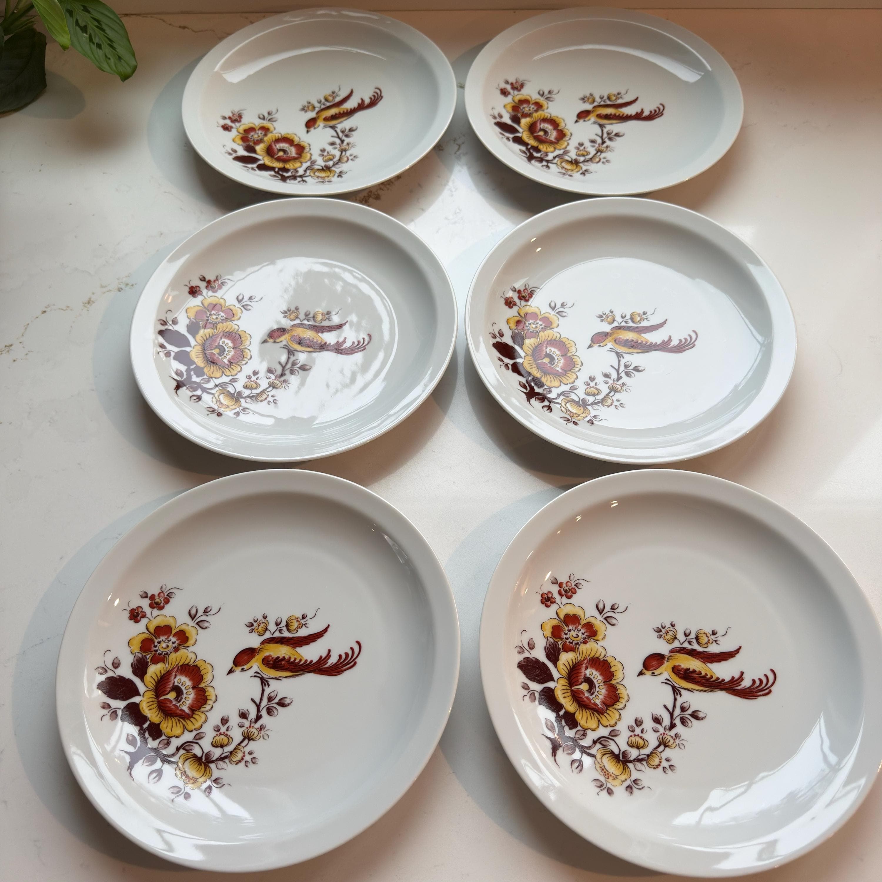 Vintage Bareuther Bavaria Tea Set | Floral Bird Motif, German Porcelain - Thumbnail 16